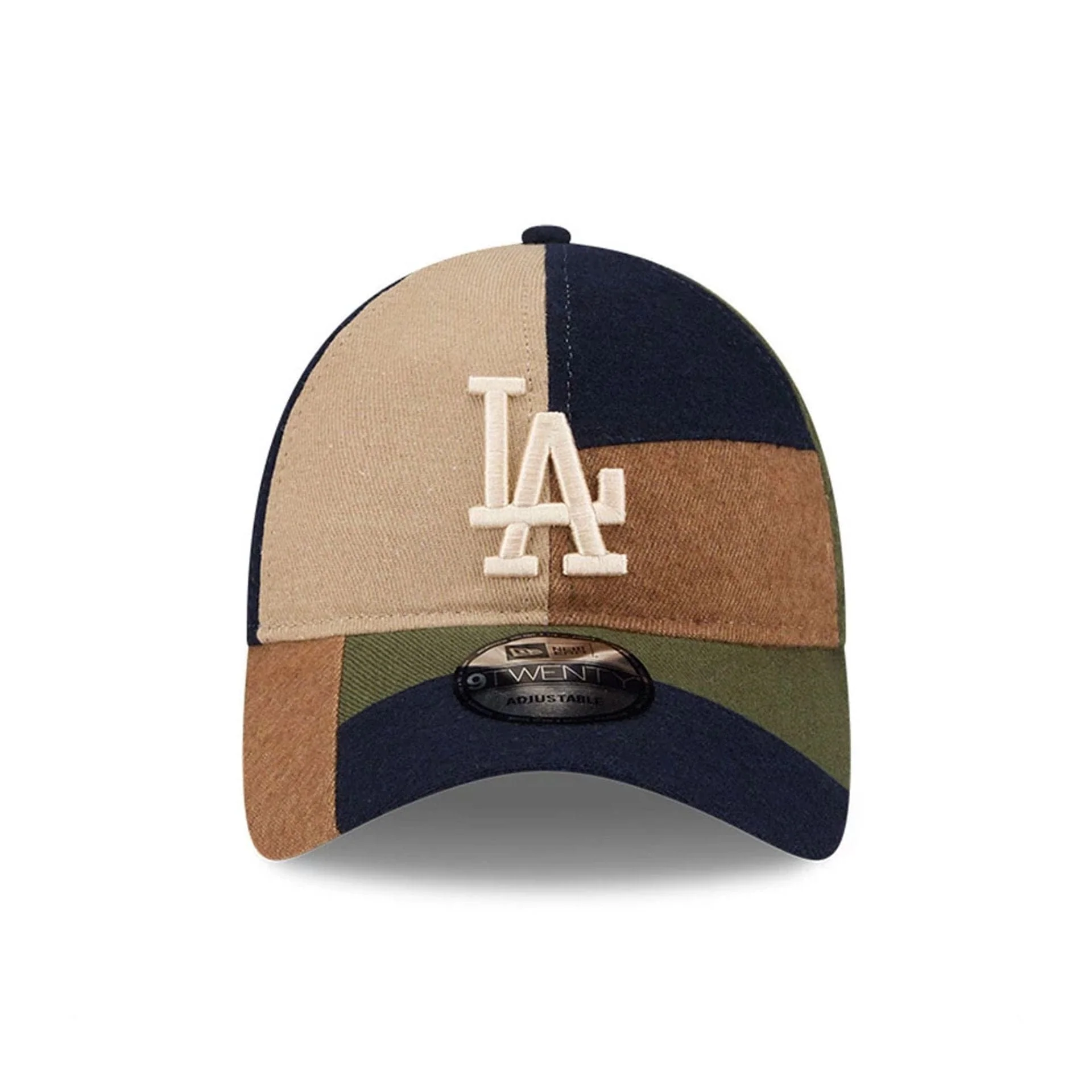 LA Dodgers MLB Patchwork Open Brown 9TWENTY Adjustable Cap - Image 3