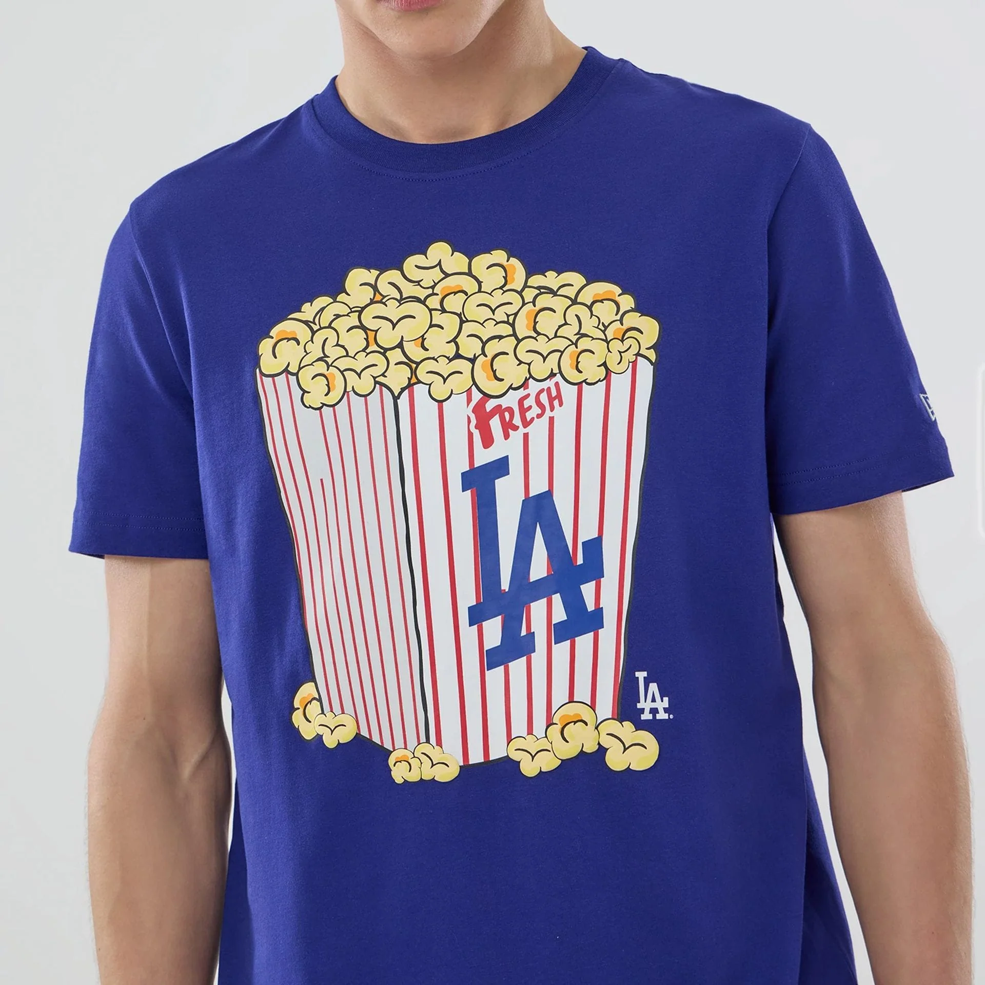 LA Dodgers MLB Popcorn Dark Blue T-Shirt - Image 5