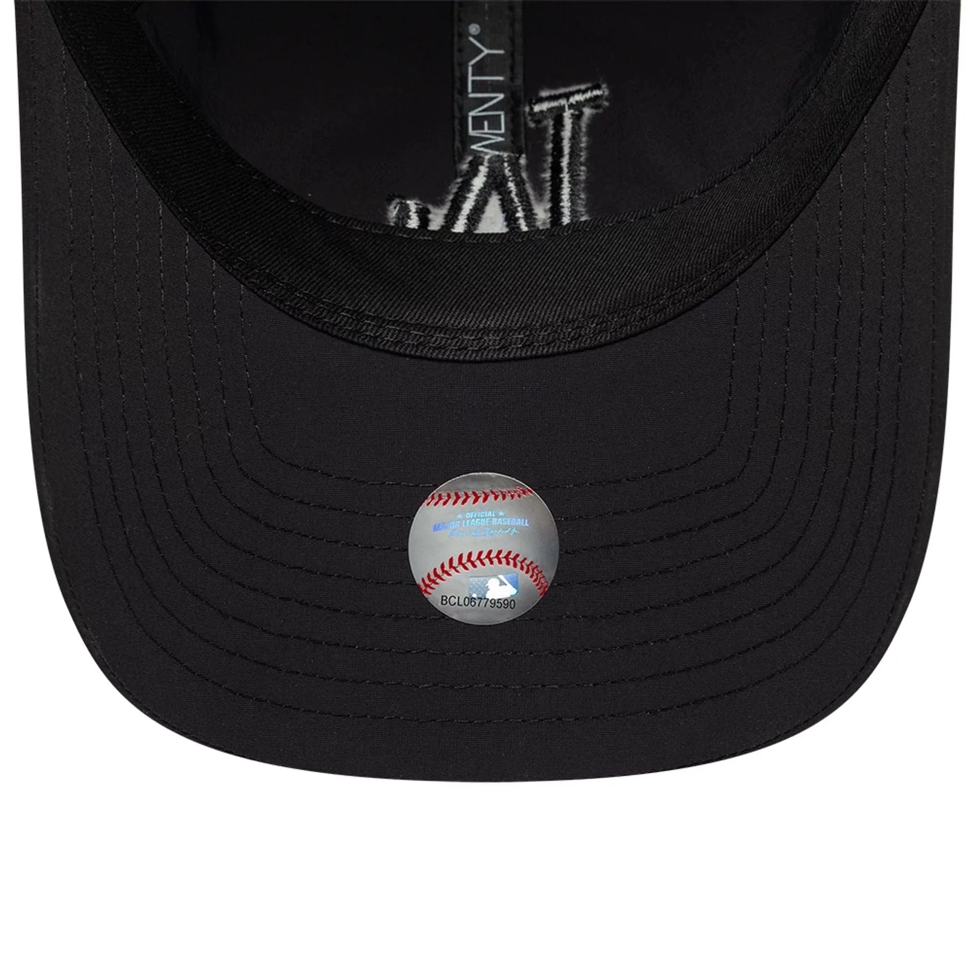 LA Dodgers MLB Recycled Black On Black 9TWENTY Adjustable Cap - Image 7
