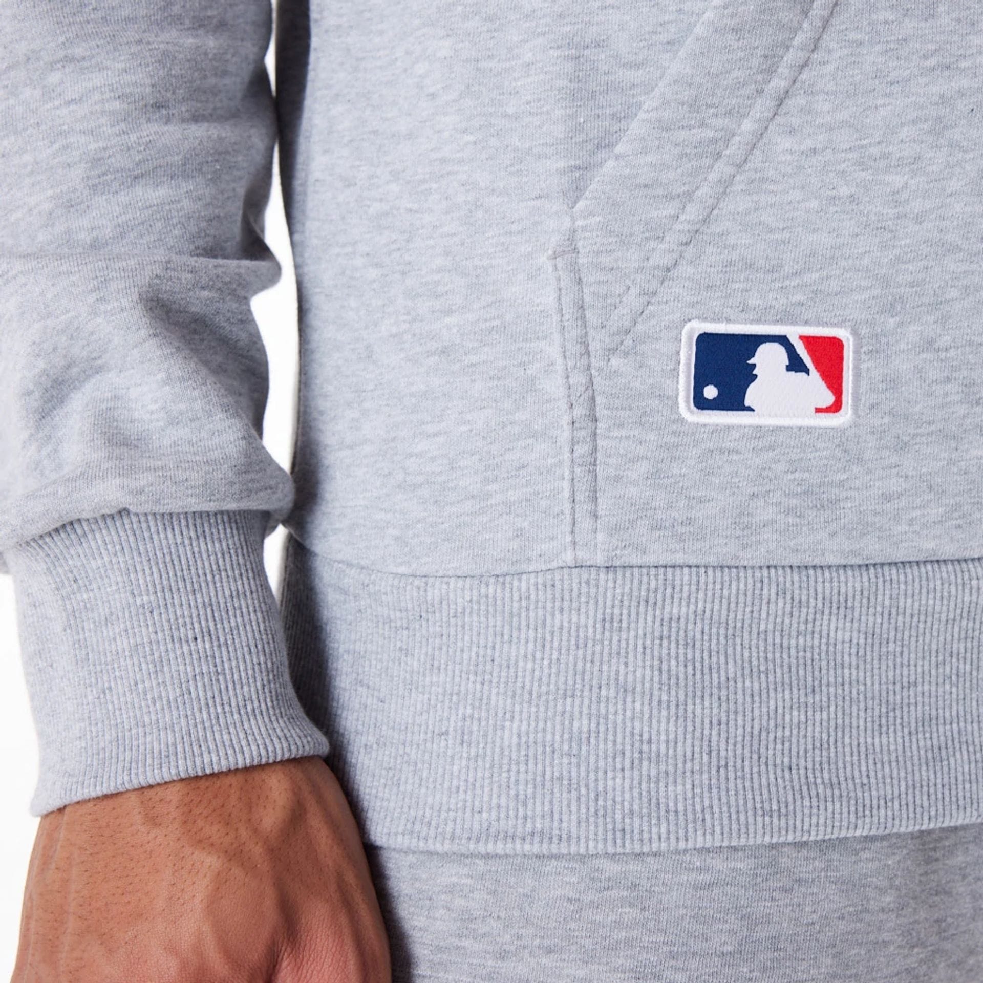 LA Dodgers MLB Regular Grey Pullover Hoodie - Image 4