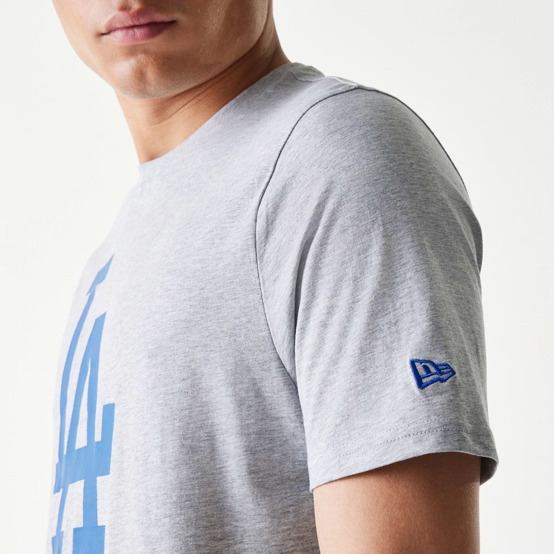 LA Dodgers MLB Regular Grey T-Shirt - Image 5
