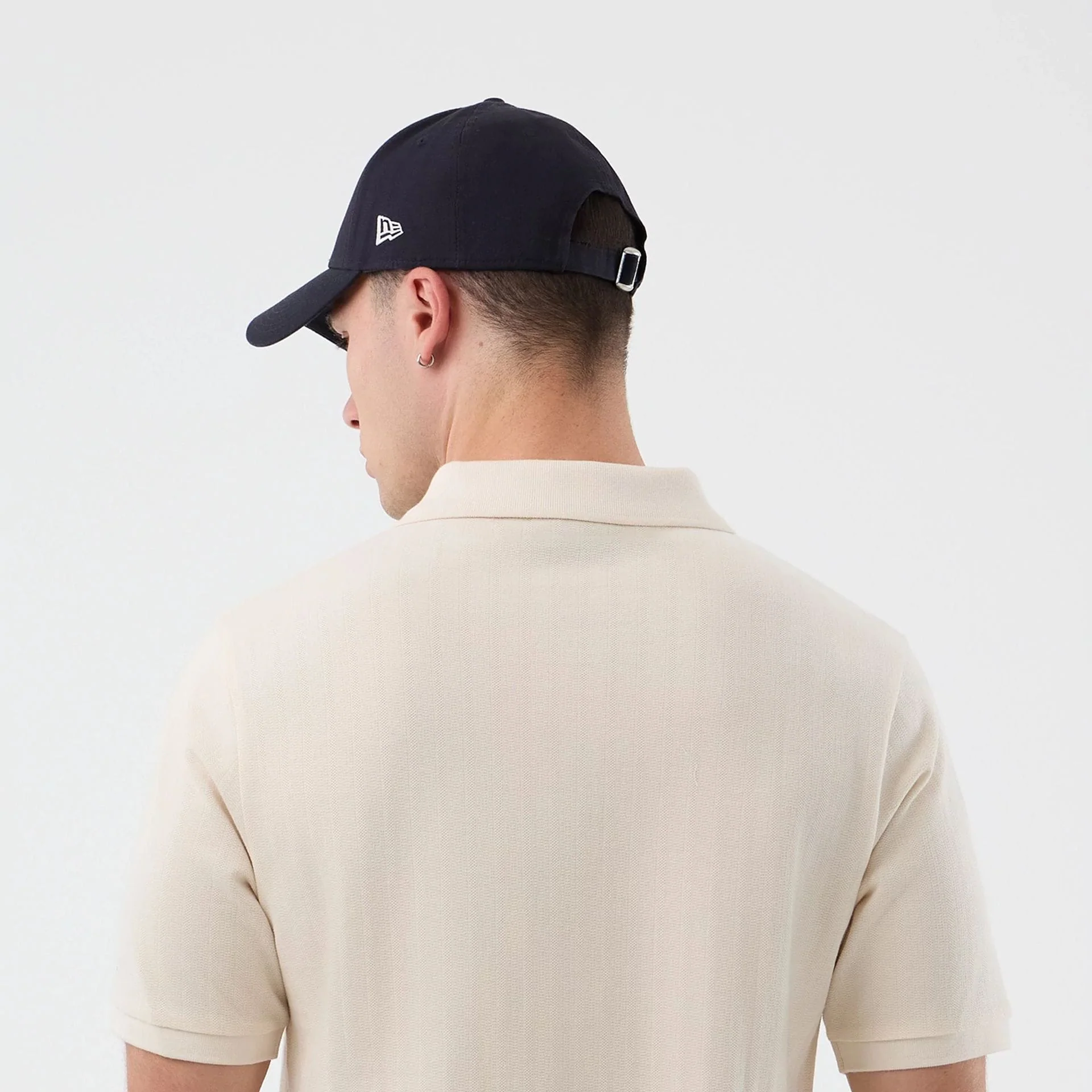 LA Dodgers MLB Rib Open White Polo T-Shirt - Image 7