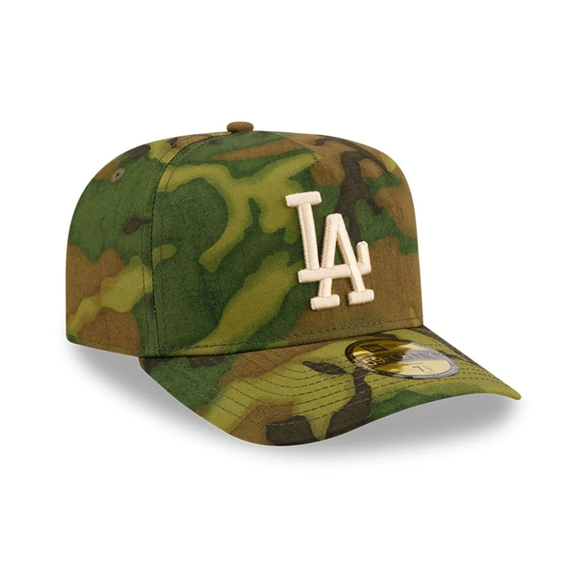 LA Dodgers MLB Ripstop Camo 59FORTY A-Frame Fitted Cap - Image 4