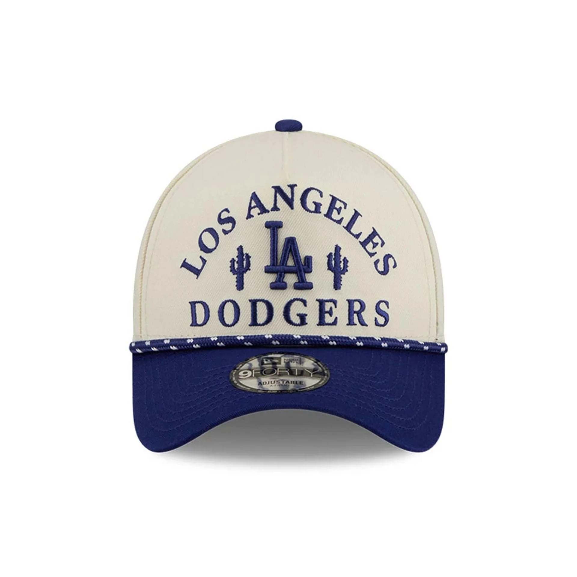 LA Dodgers MLB Rope Dark Blue 9FORTY A-Frame Adjustable Cap - Image 3