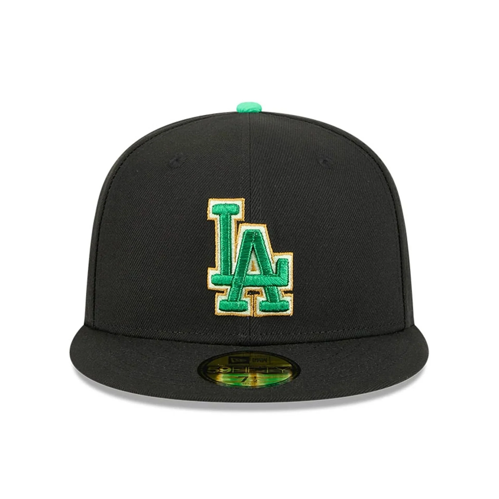 LA Dodgers MLB Saint Patrick's Day Black 59FIFTY Fitted Cap - Image 2