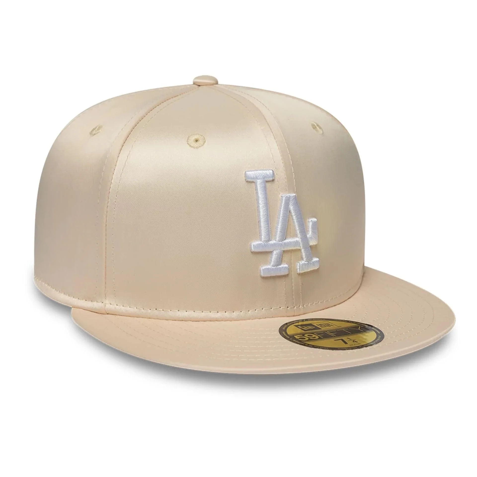LA Dodgers MLB Satin White 59FIFTY Fitted Cap - Image 3