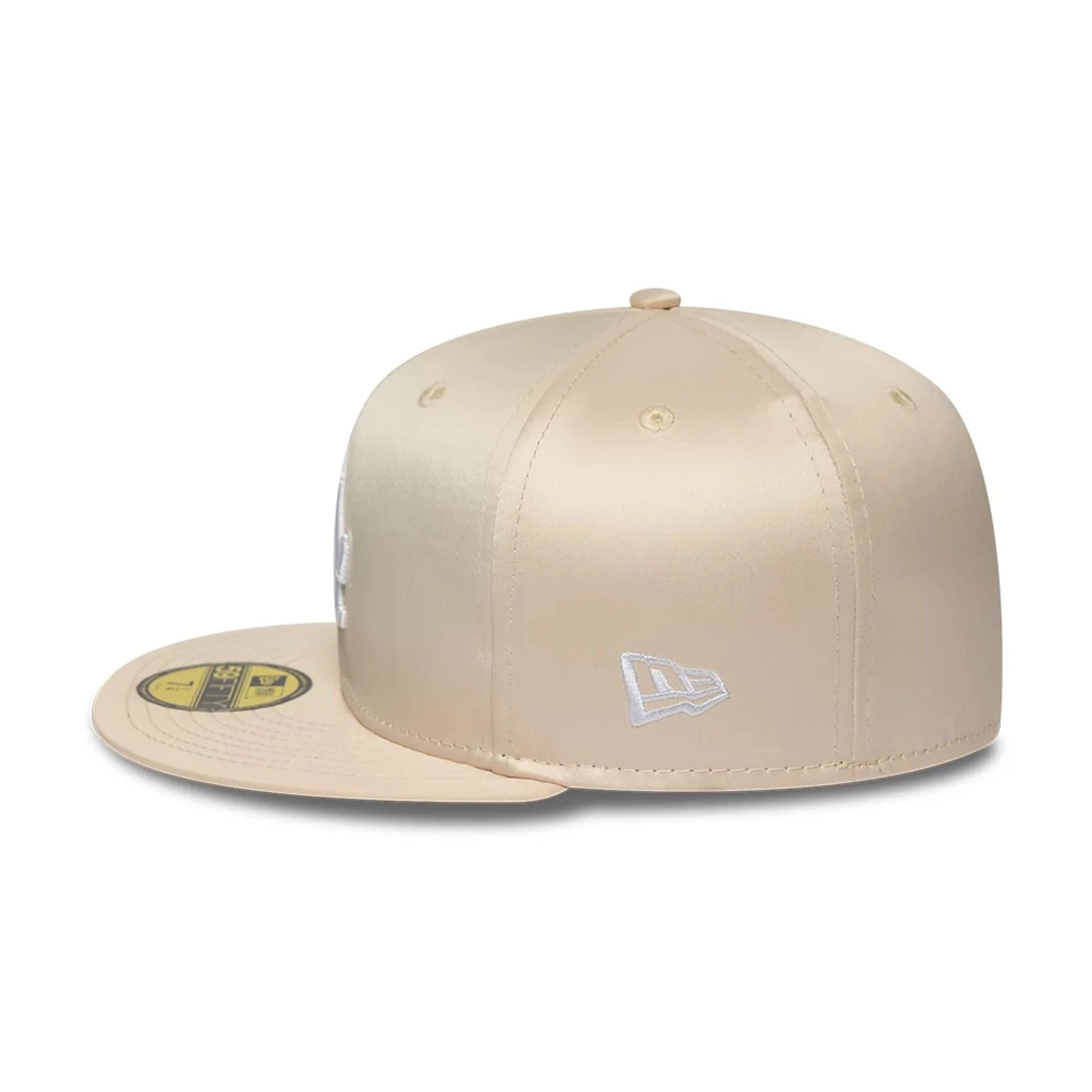 LA Dodgers MLB Satin White 59FIFTY Fitted Cap - Image 6
