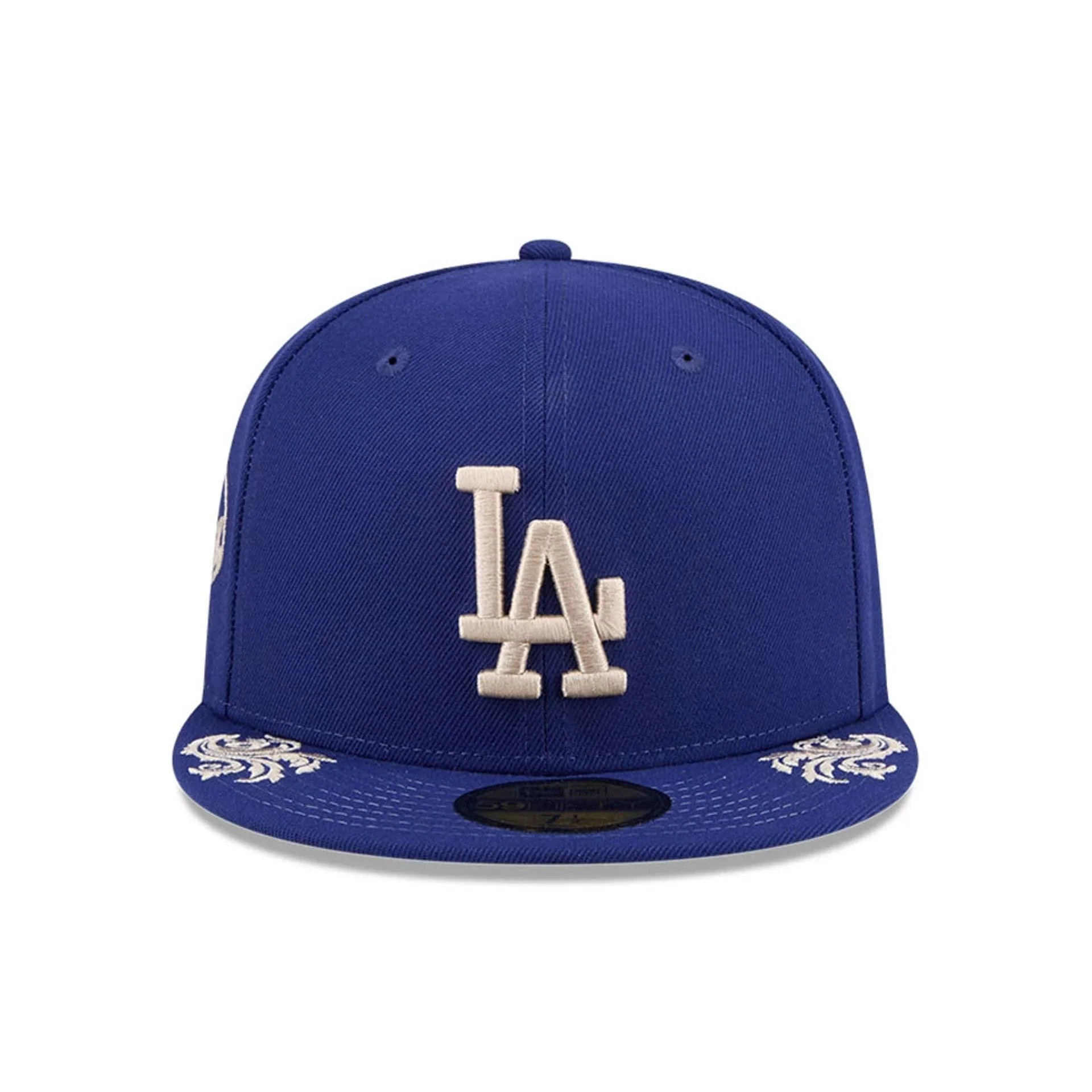 LA Dodgers MLB Script Dark Blue 59FIFTY Fitted Cap - Image 5