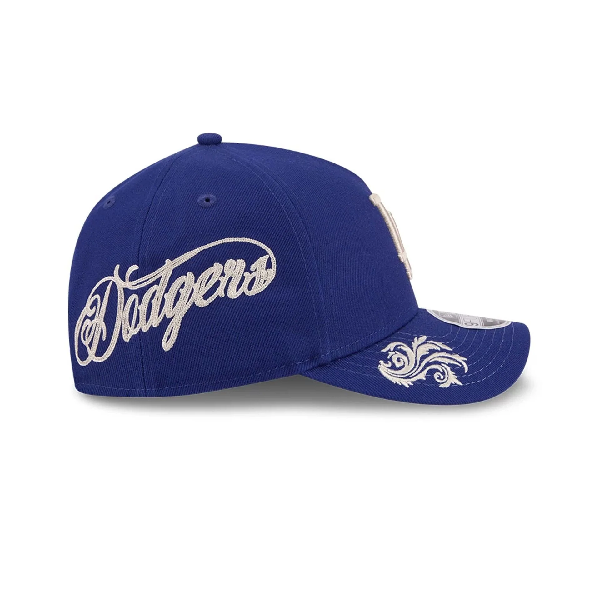 LA Dodgers MLB Script Dark Blue 9FORTY M-Crown A-Frame Adjustable Cap - Image 4