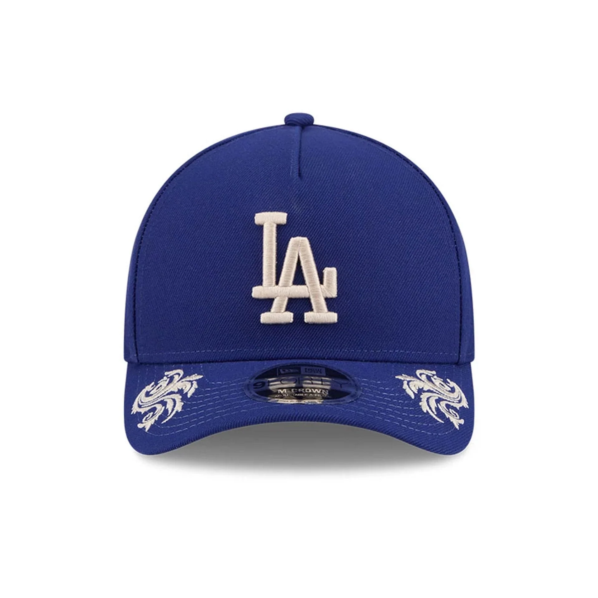 LA Dodgers MLB Script Dark Blue 9FORTY M-Crown A-Frame Adjustable Cap - Image 6