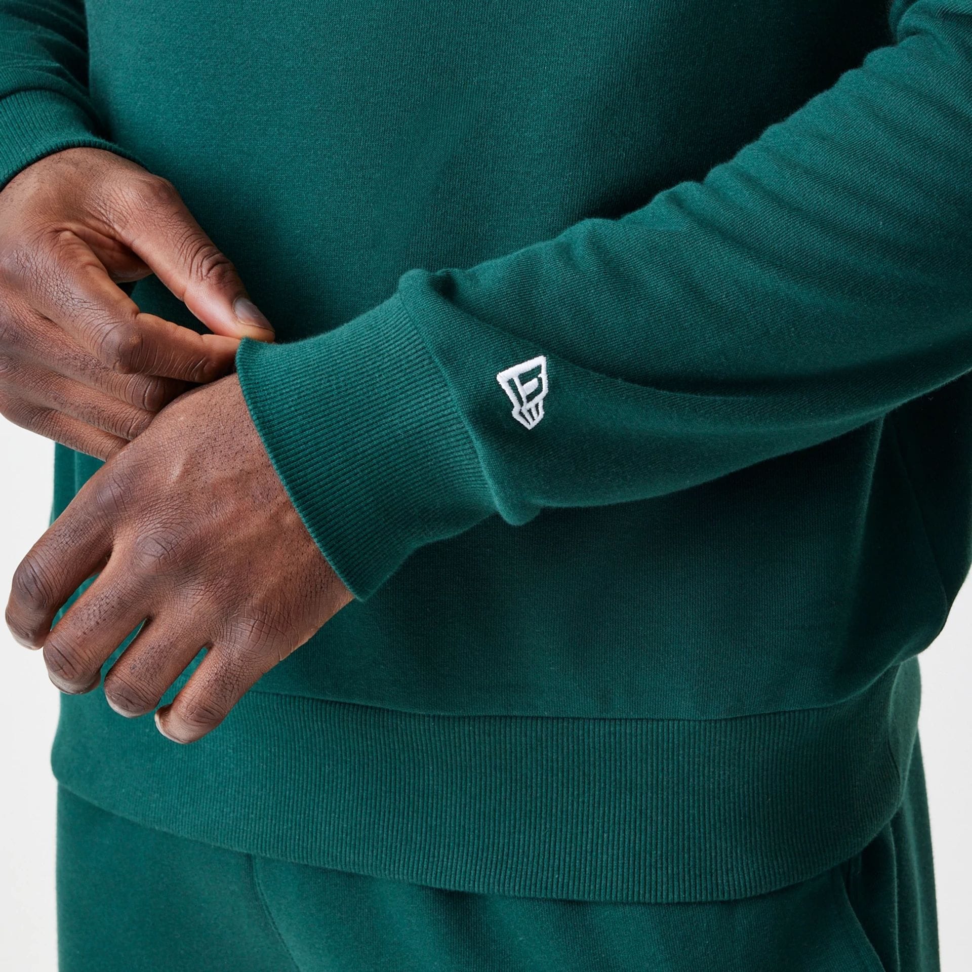 LA Dodgers MLB Script Dark Green Crew Neck Sweater - Image 5
