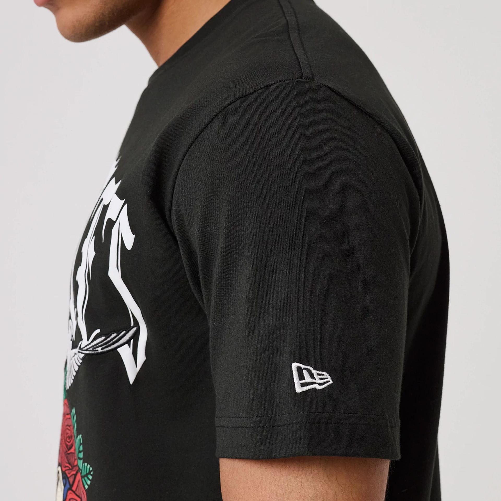 LA Dodgers MLB Script Graphic Black T-Shirt - Image 6