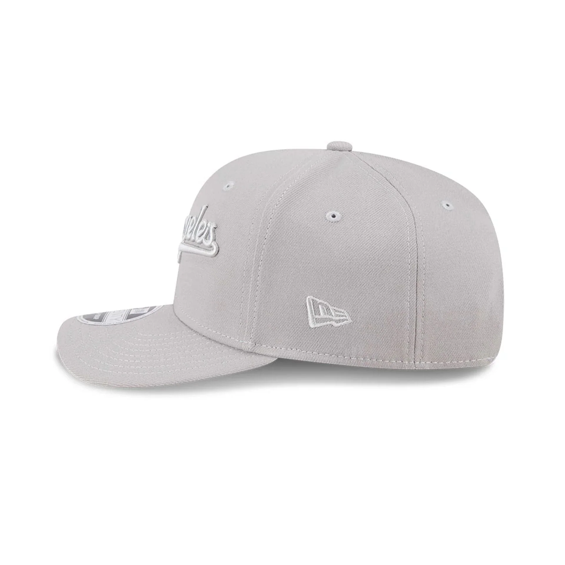 LA Dodgers MLB Script Grey 9SEVENTY Stretch Snap Adjustable Cap - Image 4