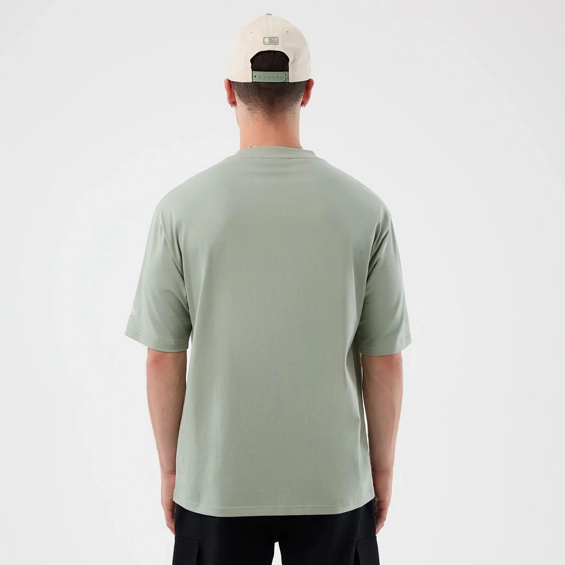 LA Dodgers MLB Script Pastel Green Oversized T-Shirt - Image 2