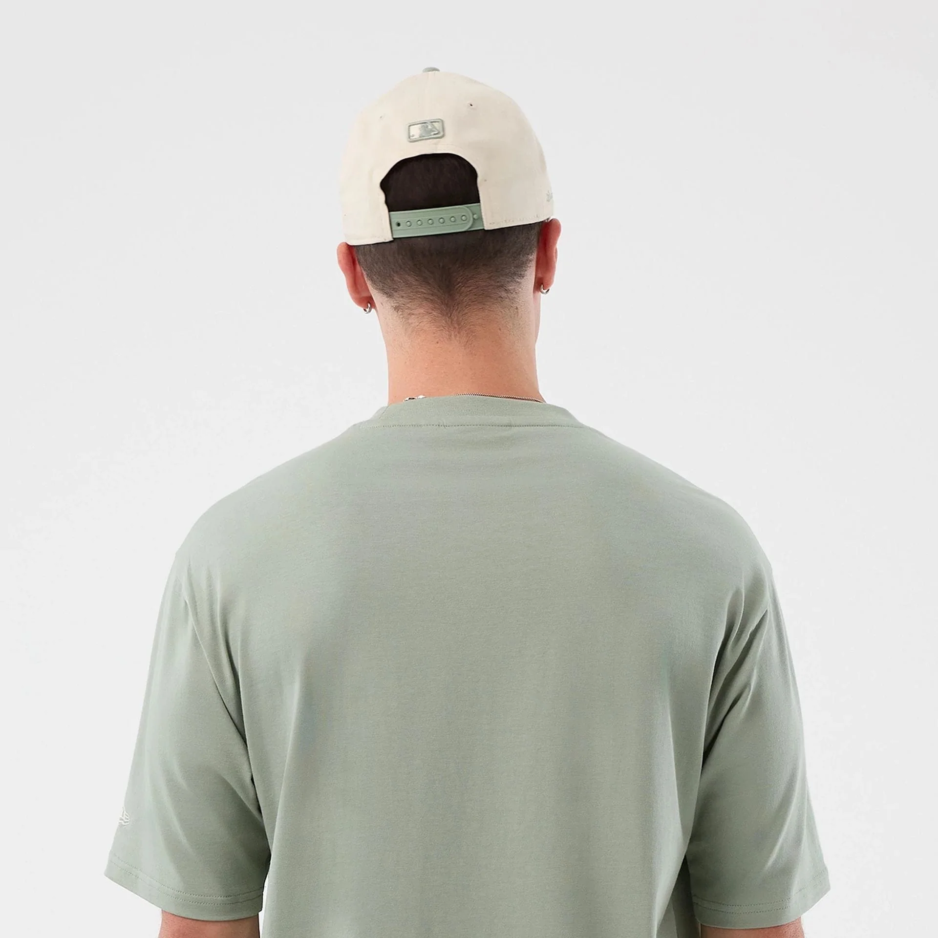 LA Dodgers MLB Script Pastel Green Oversized T-Shirt - Image 8