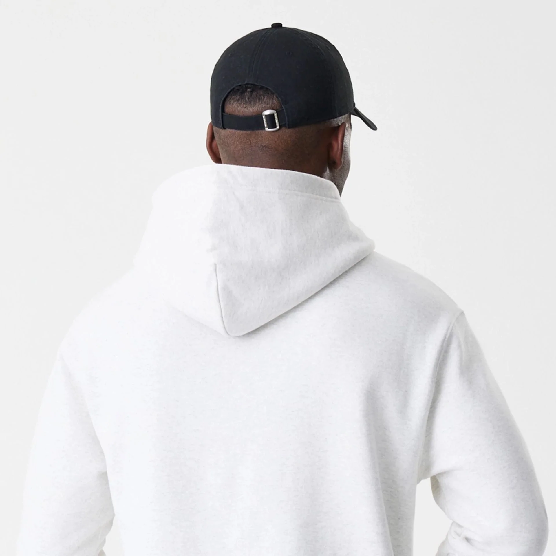 LA Dodgers MLB Script White Oversized Pullover Hoodie - Image 8