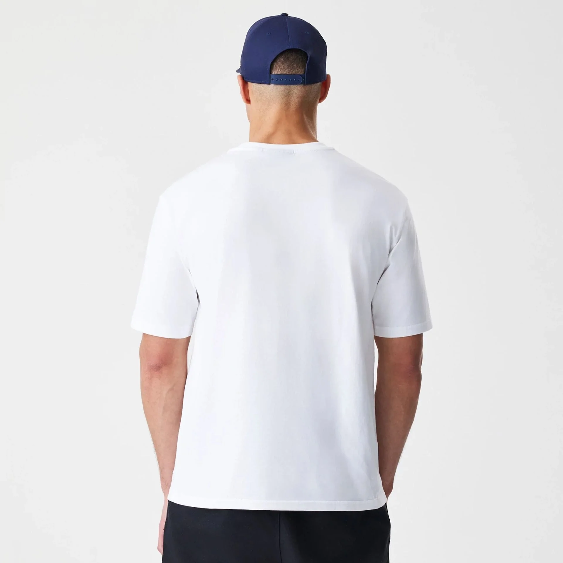 LA Dodgers MLB Script White Oversized T-Shirt - Image 2