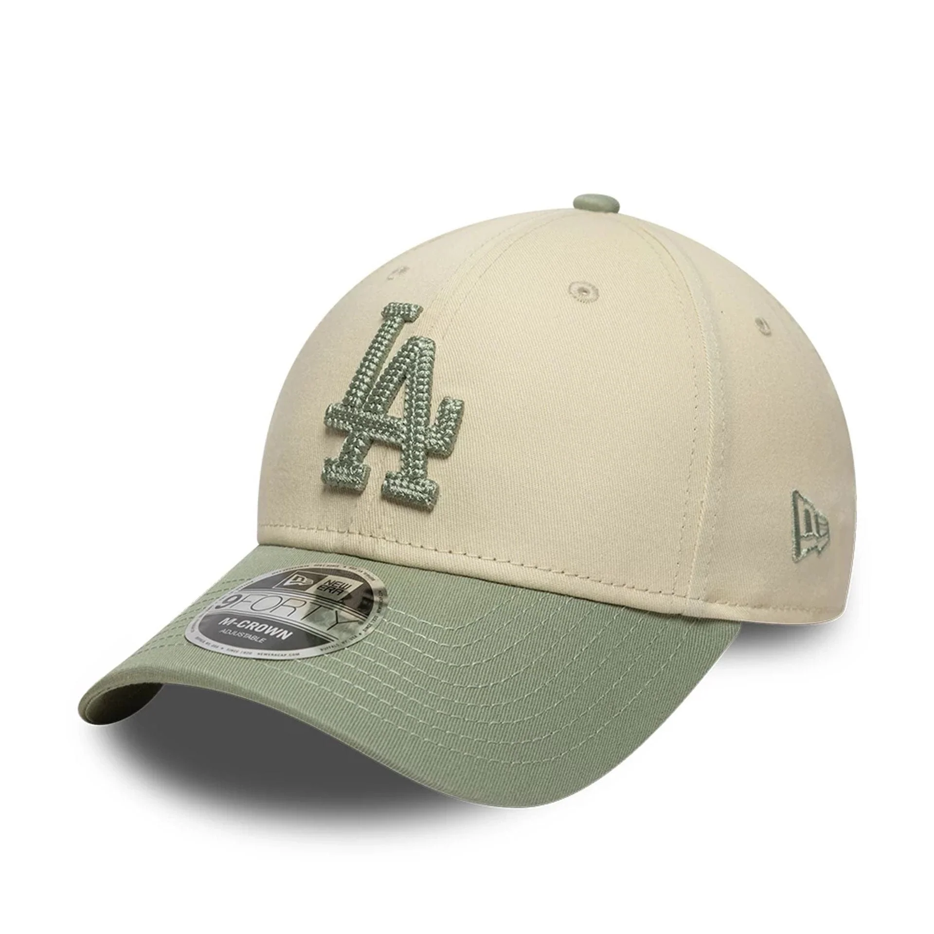 LA Dodgers MLB Side Script Cream 9FORTY M-Crown Adjustable Cap - Image 3