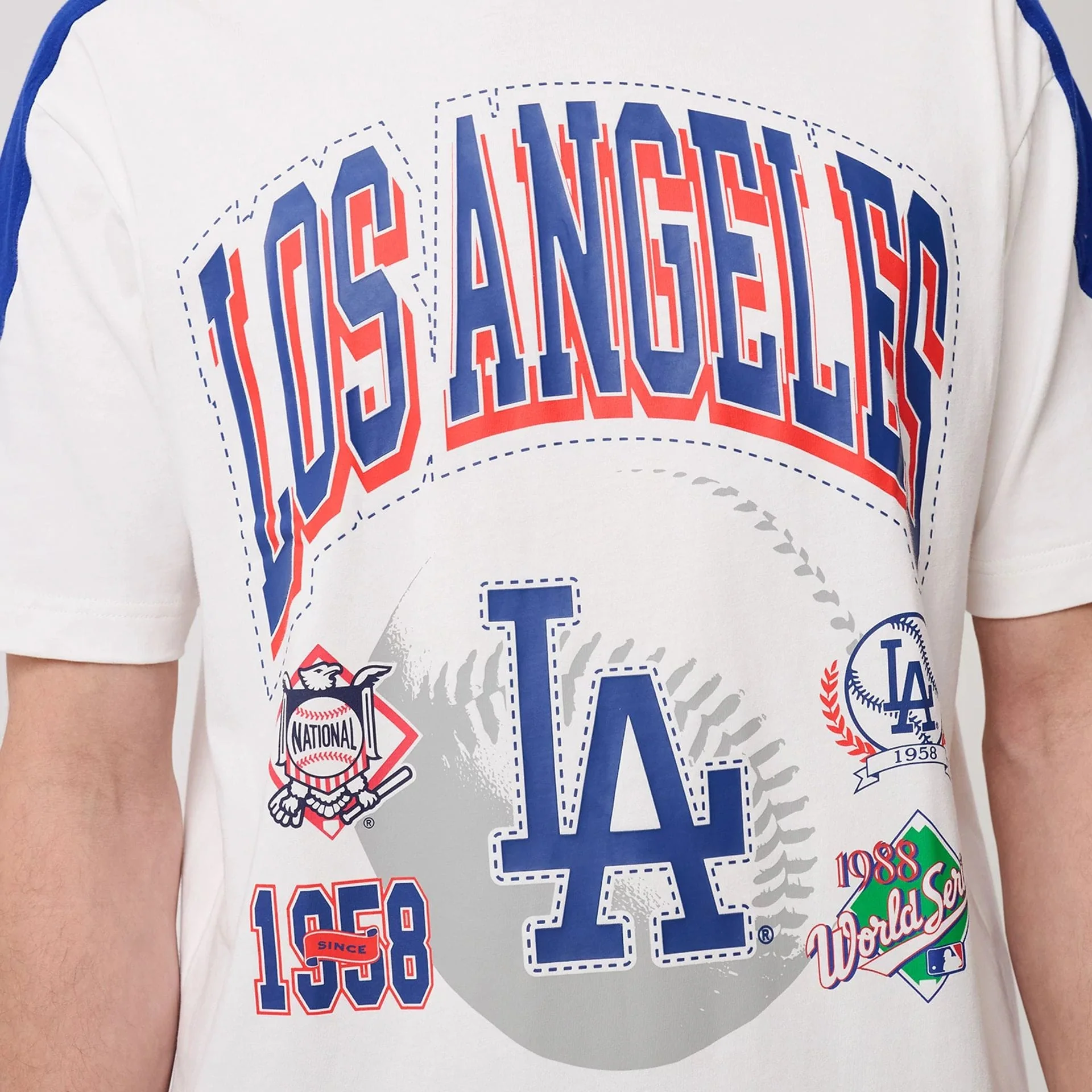 LA Dodgers MLB Sport Classic White T-Shirt - Image 3