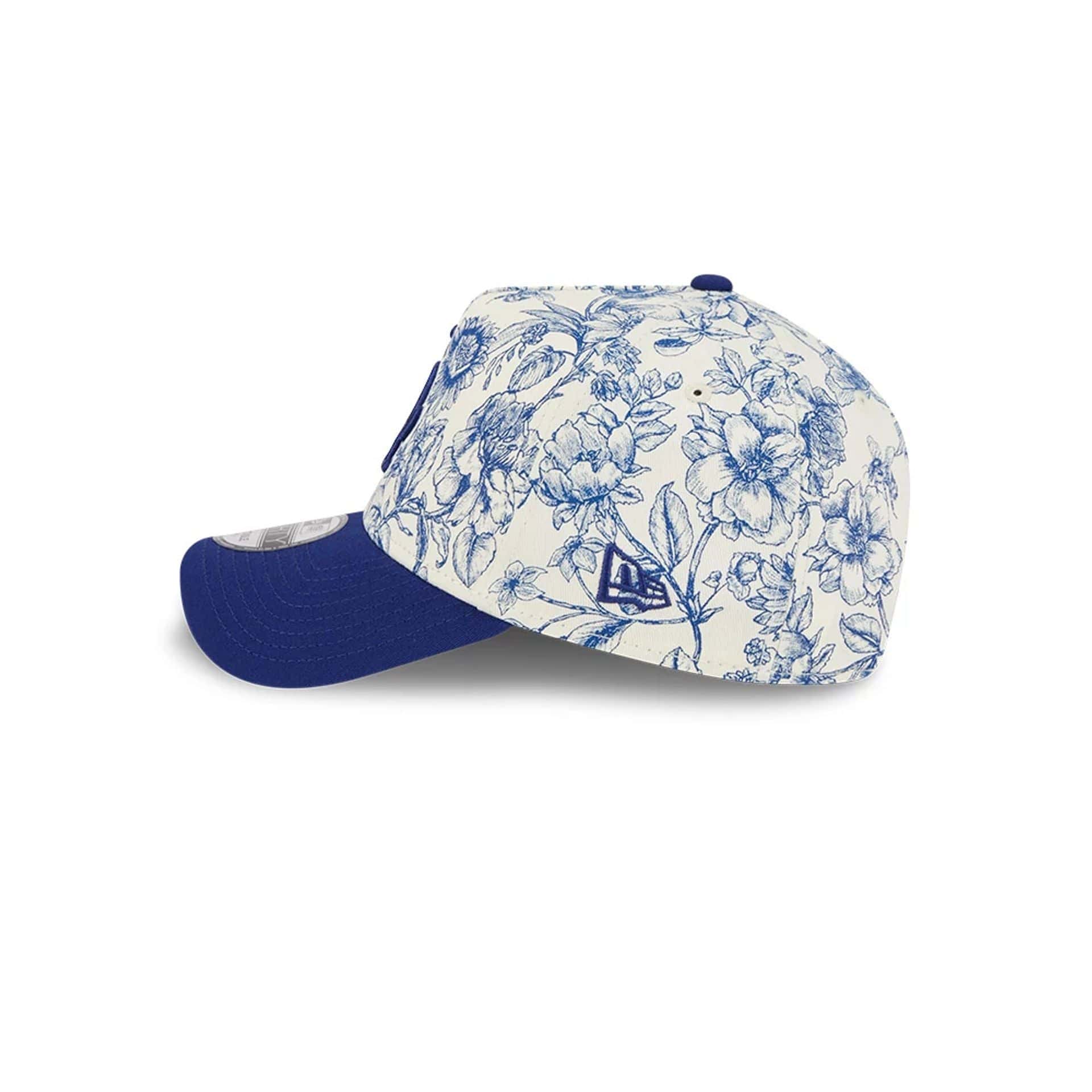LA Dodgers MLB Spring Floral Dark Blue 9FORTY A-Frame Adjustable Cap - Image 6