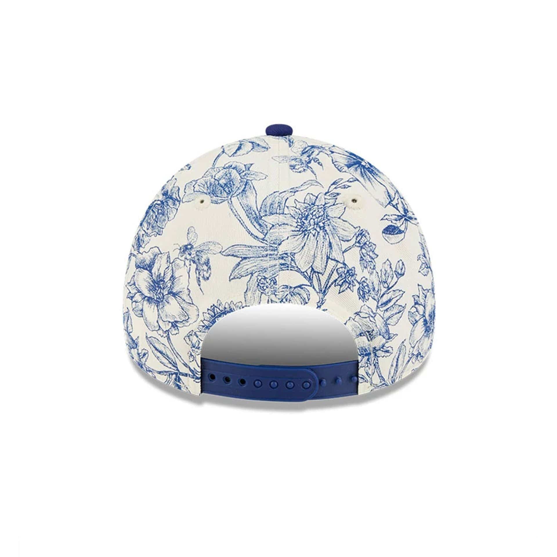 LA Dodgers MLB Spring Floral Dark Blue 9FORTY A-Frame Adjustable Cap - Image 7