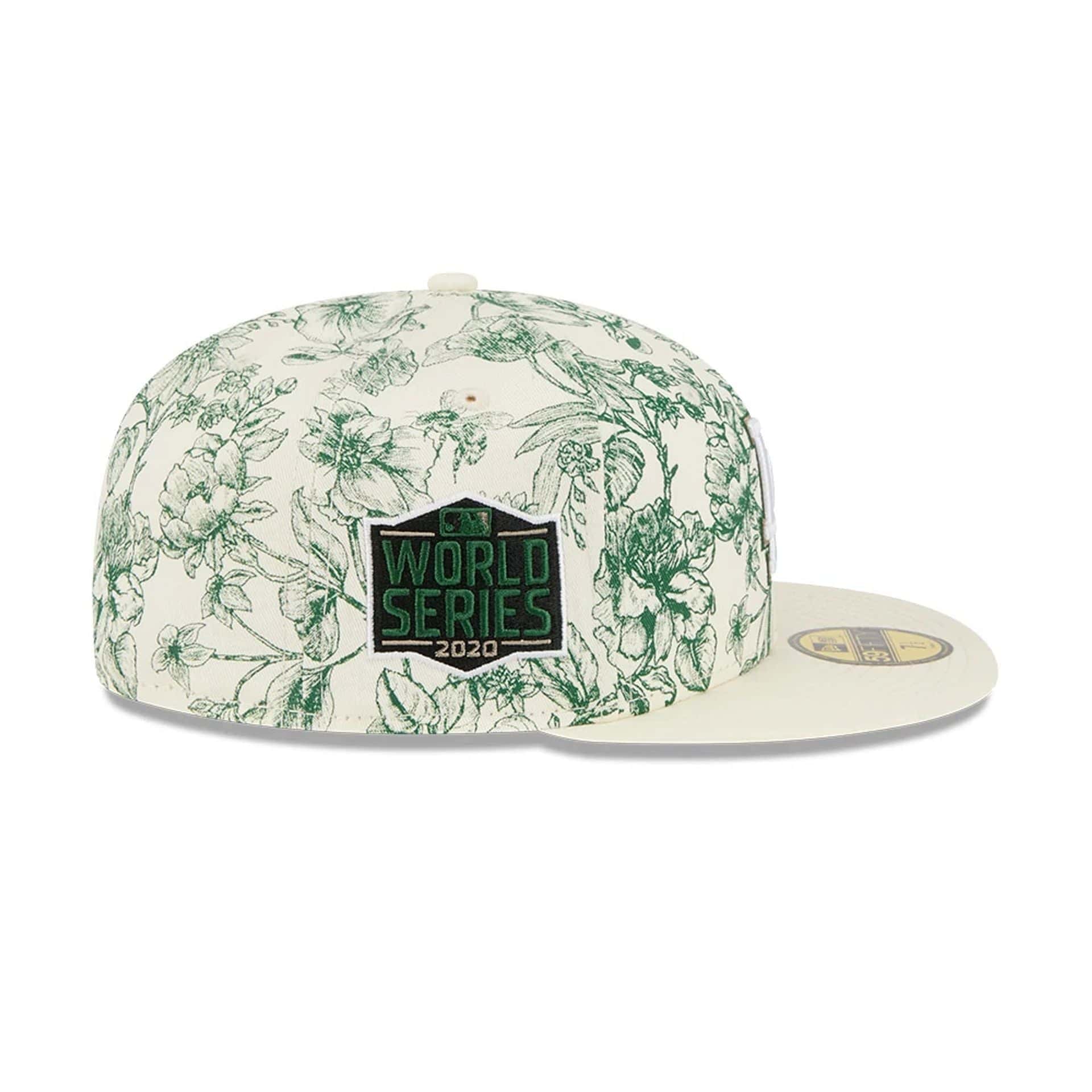LA Dodgers MLB Spring Floral White 59FIFTY Fitted Cap - Image 4