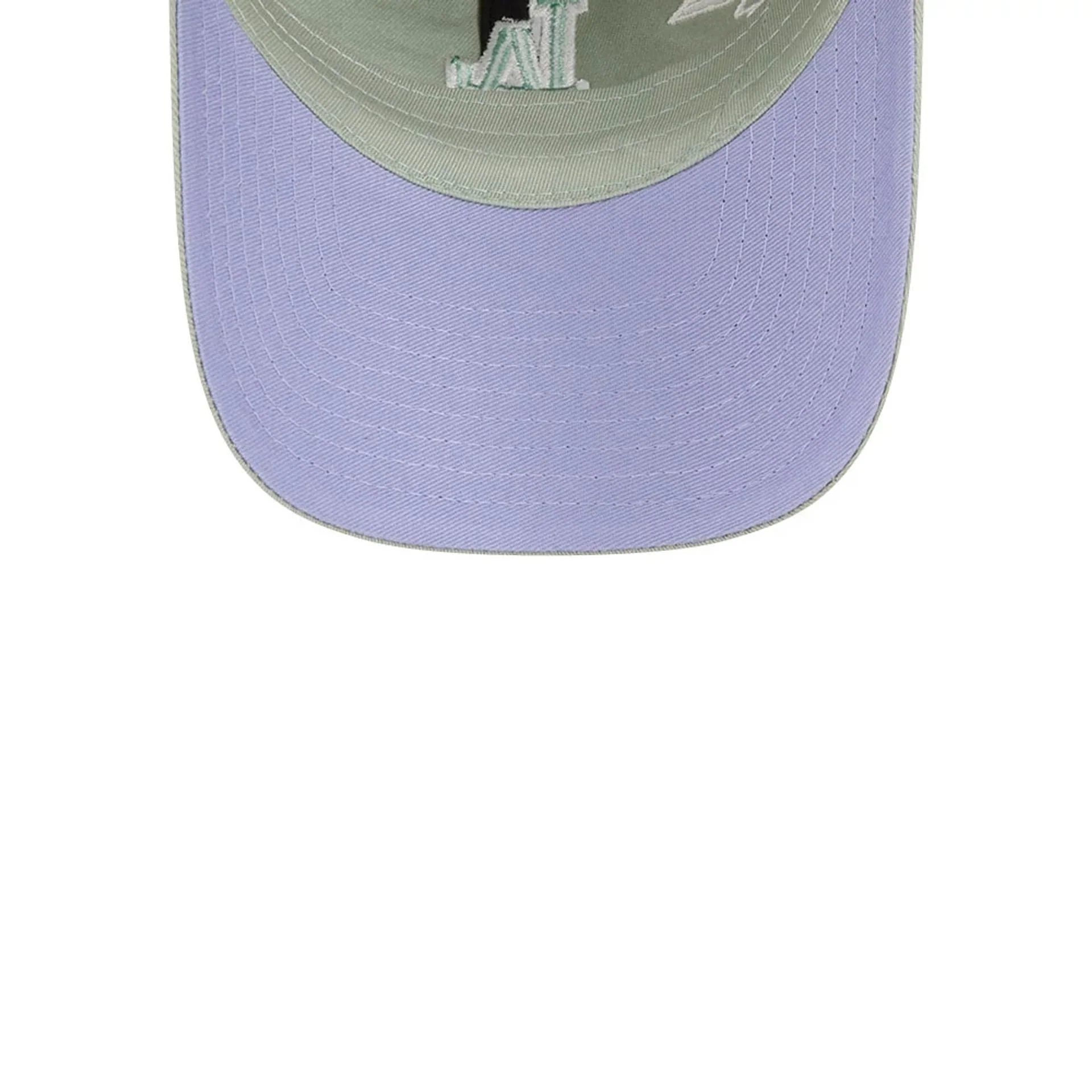 LA Dodgers MLB Stitched Flowers Pastel Green Casual Classic Adjustable Cap - Image 2