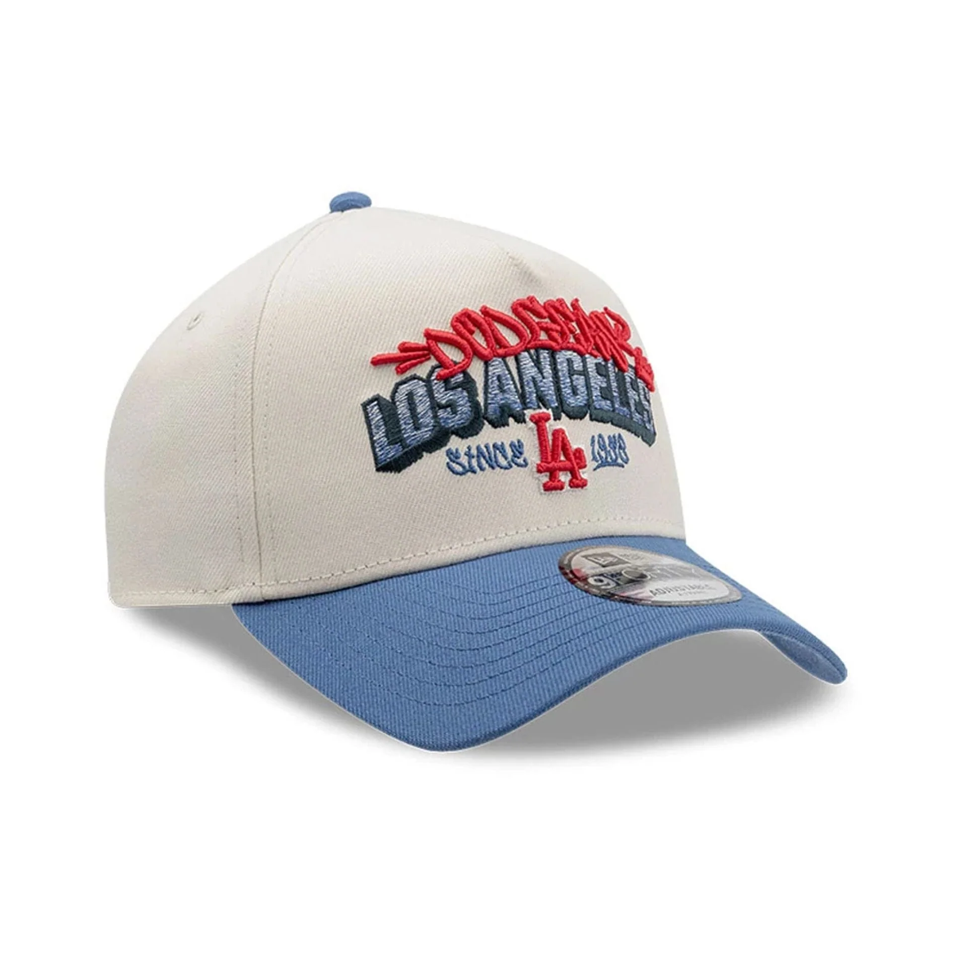 LA Dodgers MLB Tagged Light Beige 9FORTY A-Frame Cap - Image 3