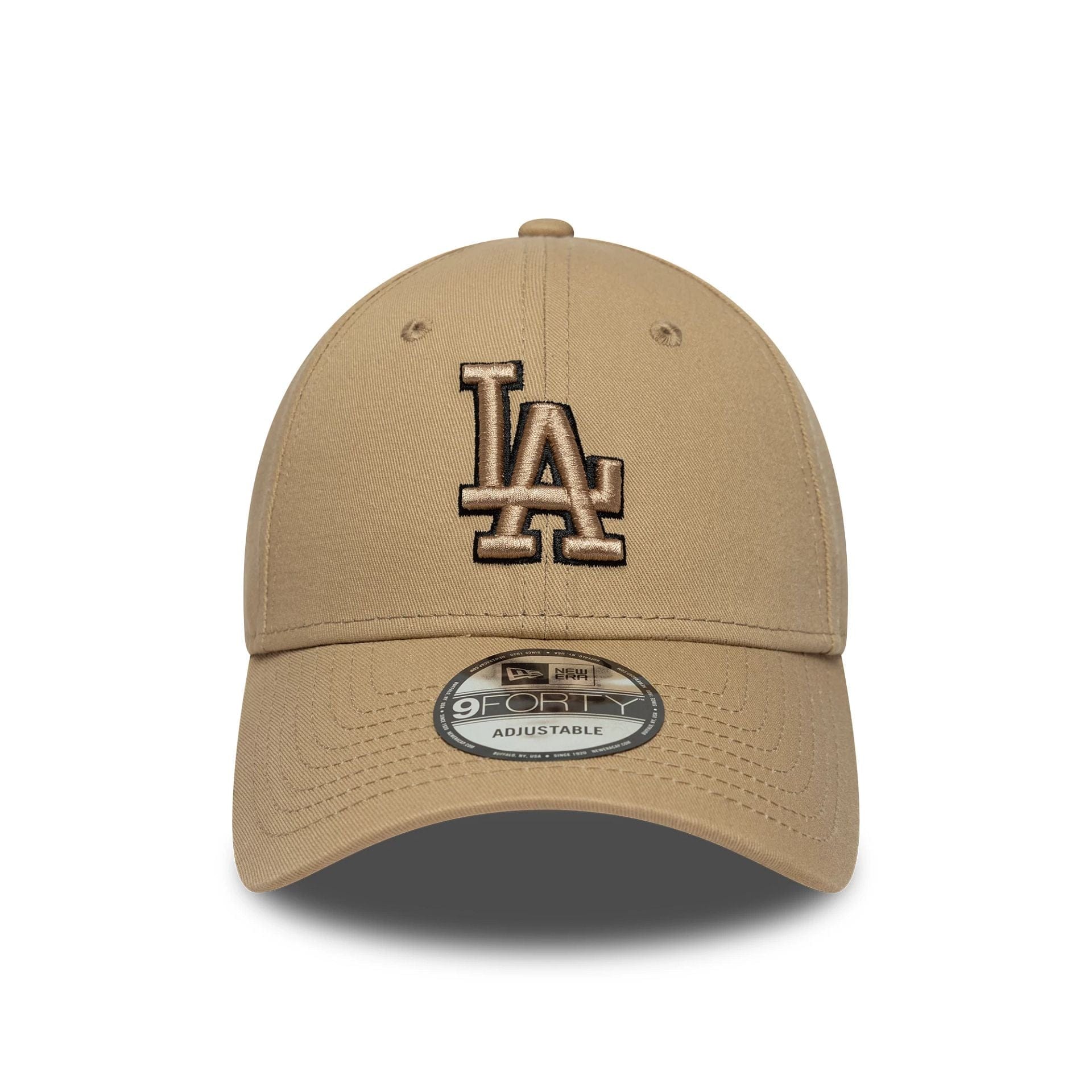 LA Dodgers MLB Team Outline Light Beige 9FORTY Cap - Image 2