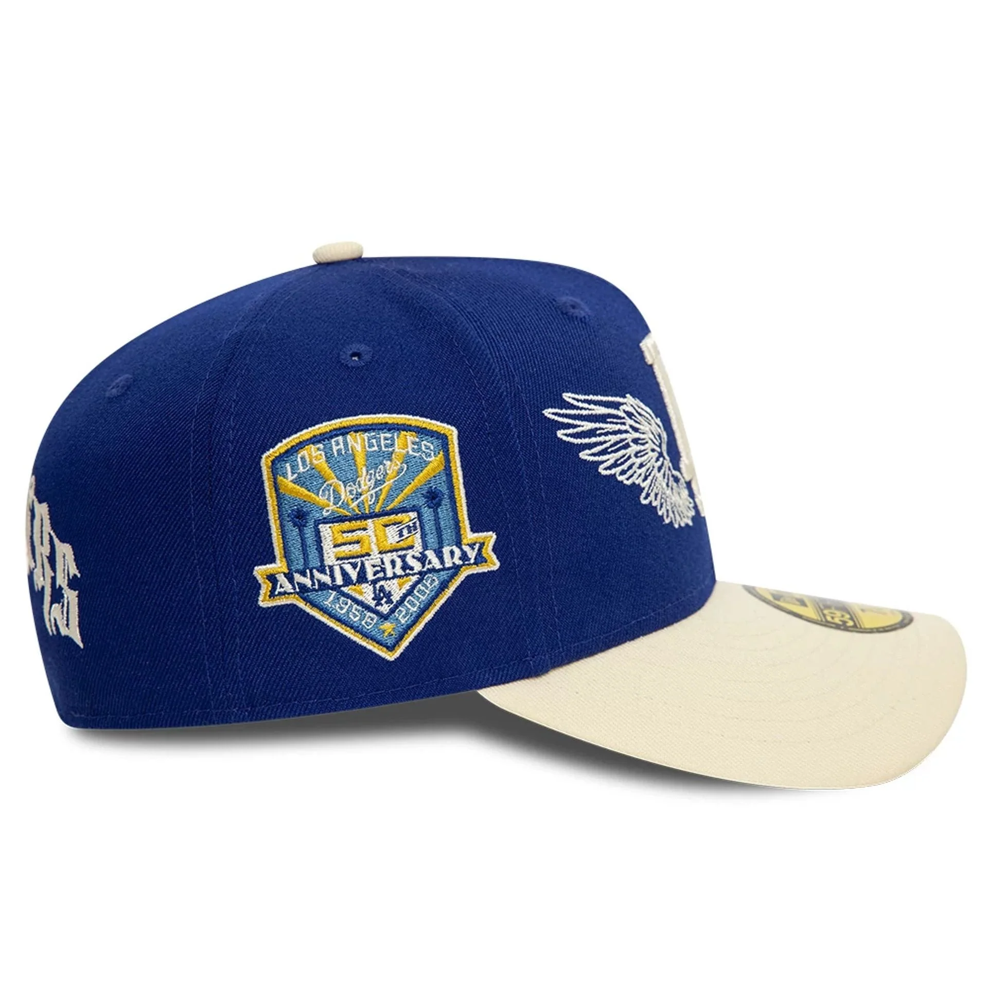 LA Dodgers MLB Team Wings Navy 59FIFTY Fitted Cap - Image 6
