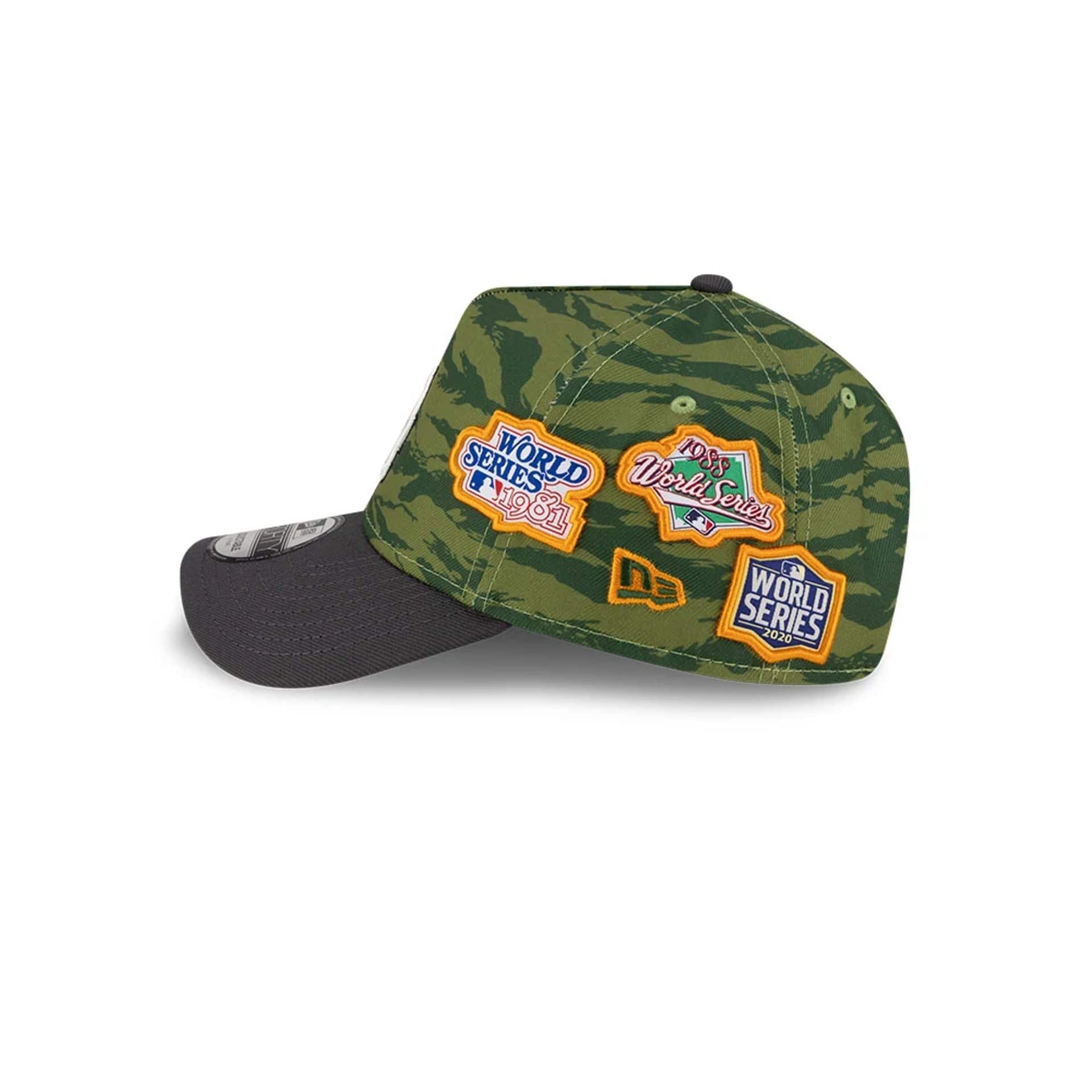 LA Dodgers MLB Tiger Camo Green 9FORTY A-Frame Cap - Image 6