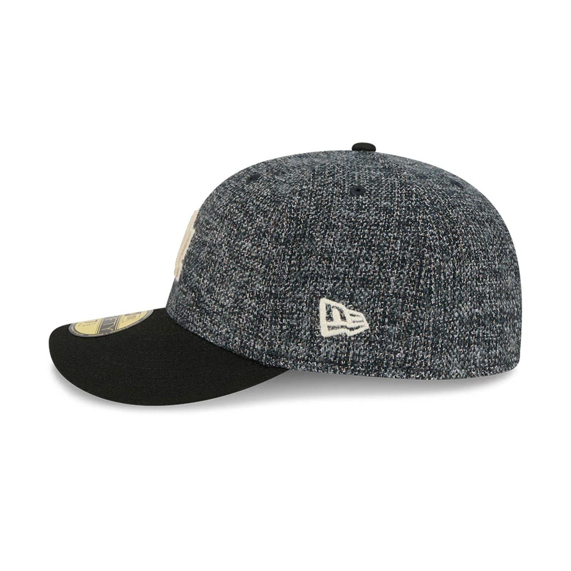 LA Dodgers MLB Tweedy Cotton Black 59FIFTY Fitted Cap - Image 5