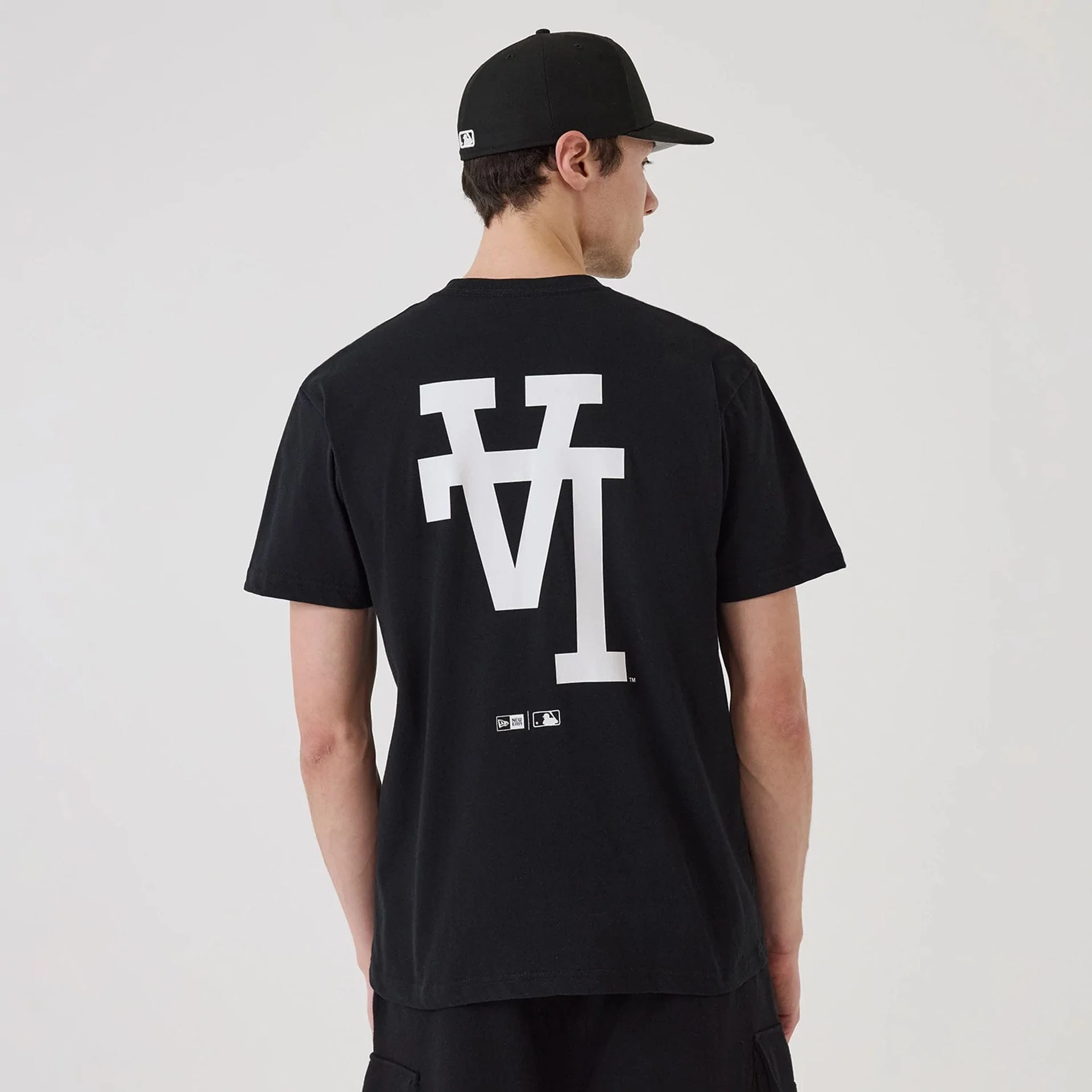 LA Dodgers MLB Upside Down Black T-Shirt - Image 2