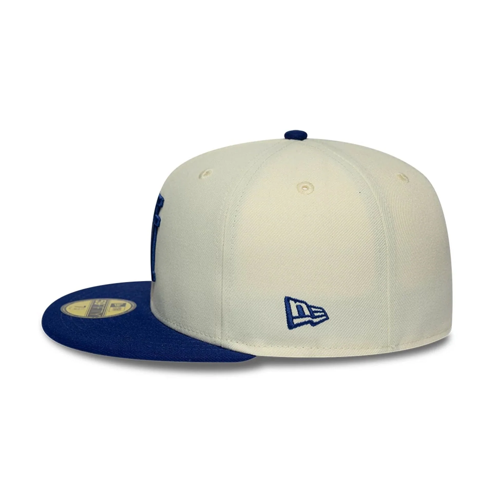 LA Dodgers MLB Upside Down Cream 59FIFTY Fitted Cap - Image 6