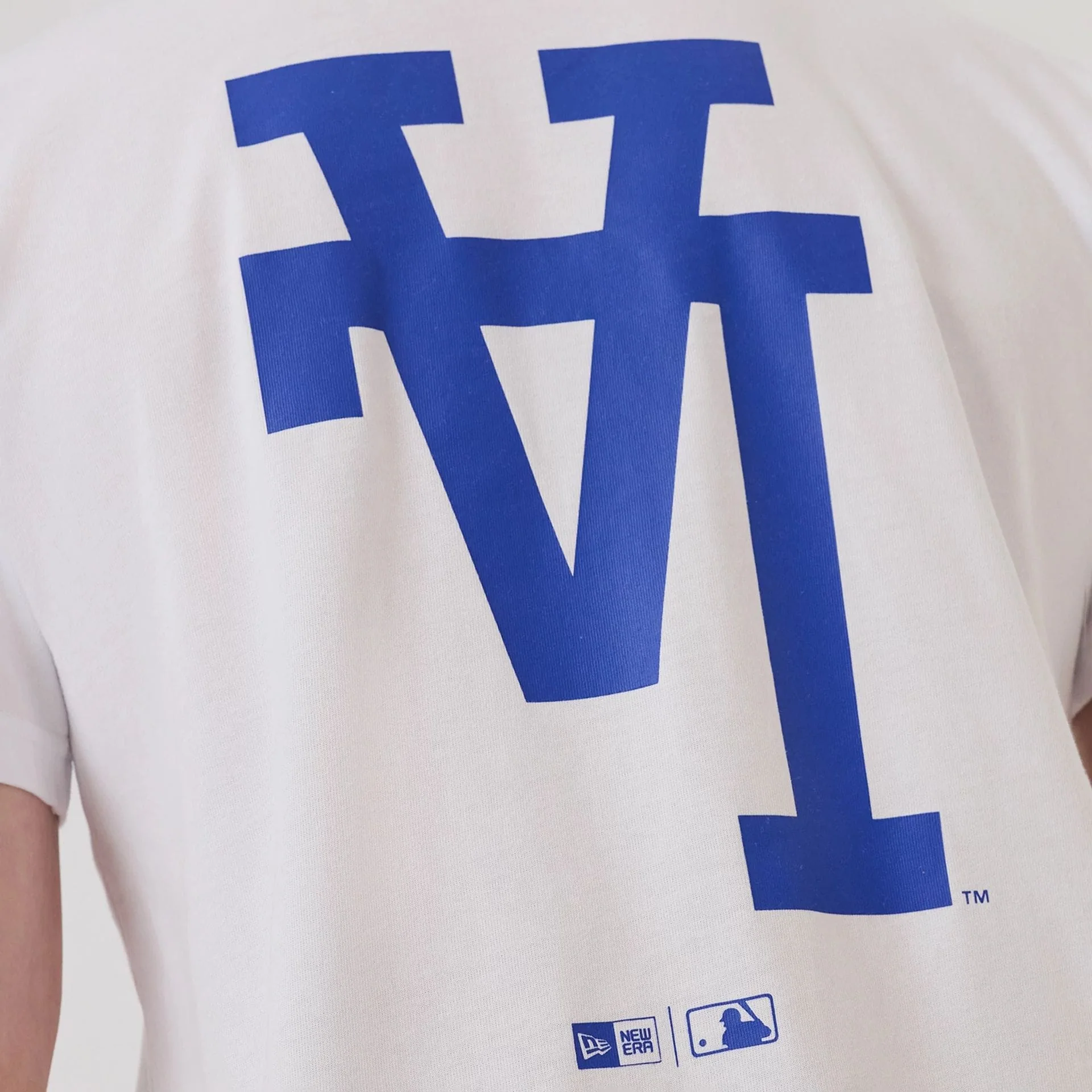 LA Dodgers MLB Upside Down White T-Shirt - Image 4