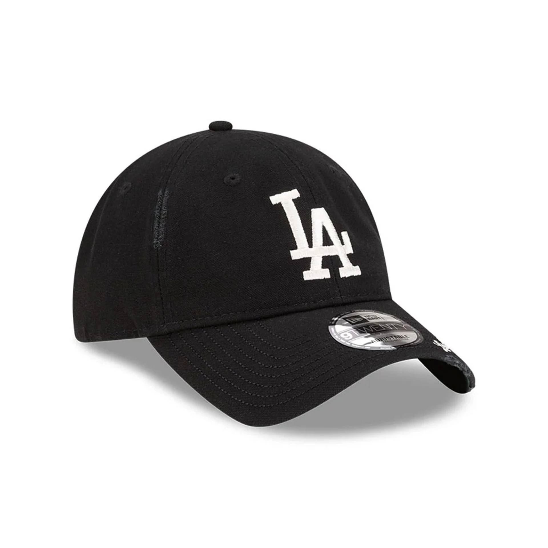 LA Dodgers MLB Visor Logo Black 9TWENTY Adjustable Cap - Image 3