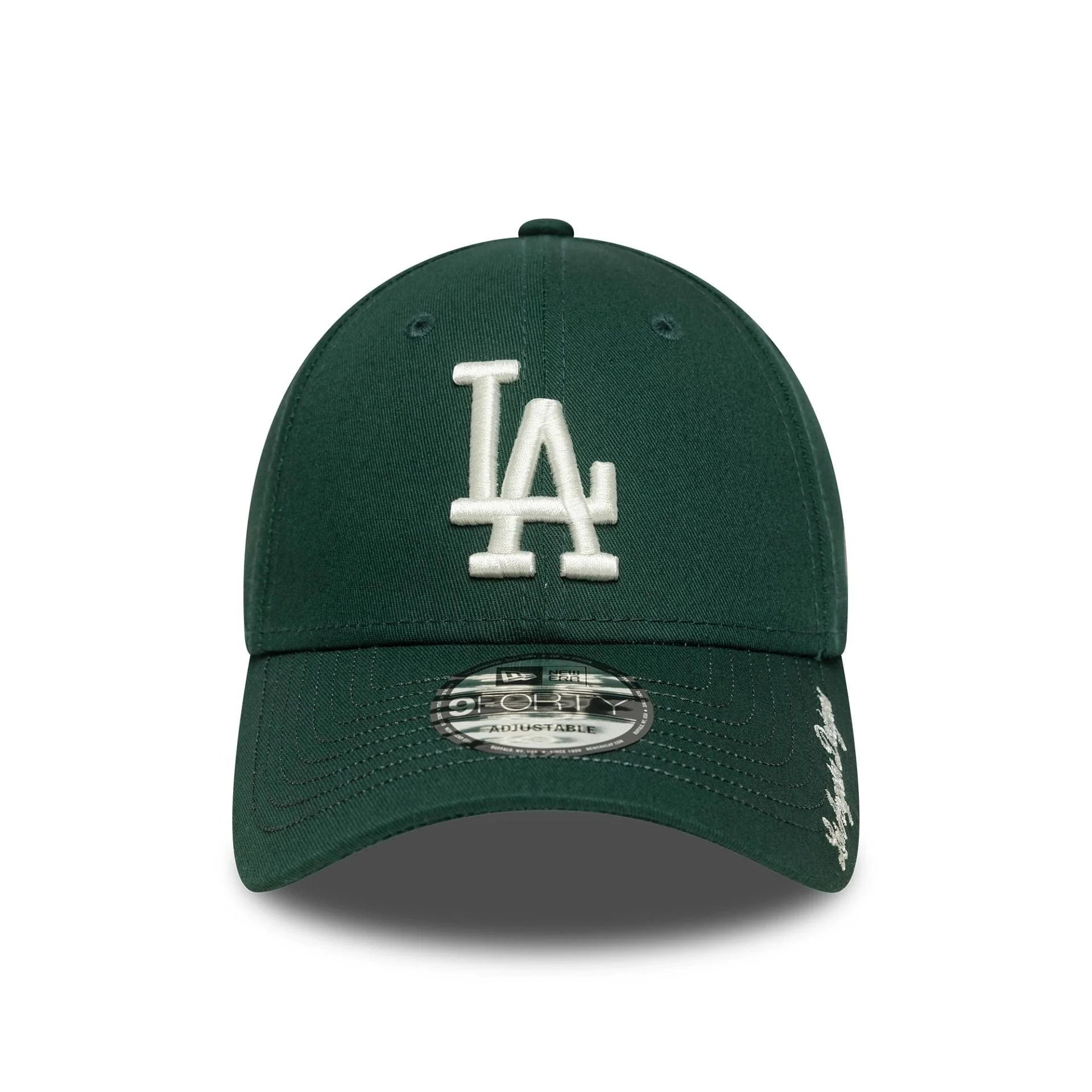 LA Dodgers MLB Visor Script Dark Green 9FORTY Adjustable Cap - Image 2