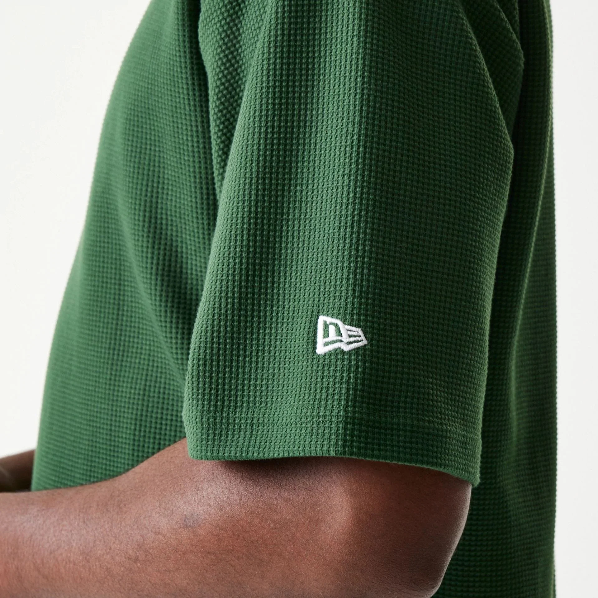LA Dodgers MLB Waffle Dark Green Oversized T-Shirt - Image 6