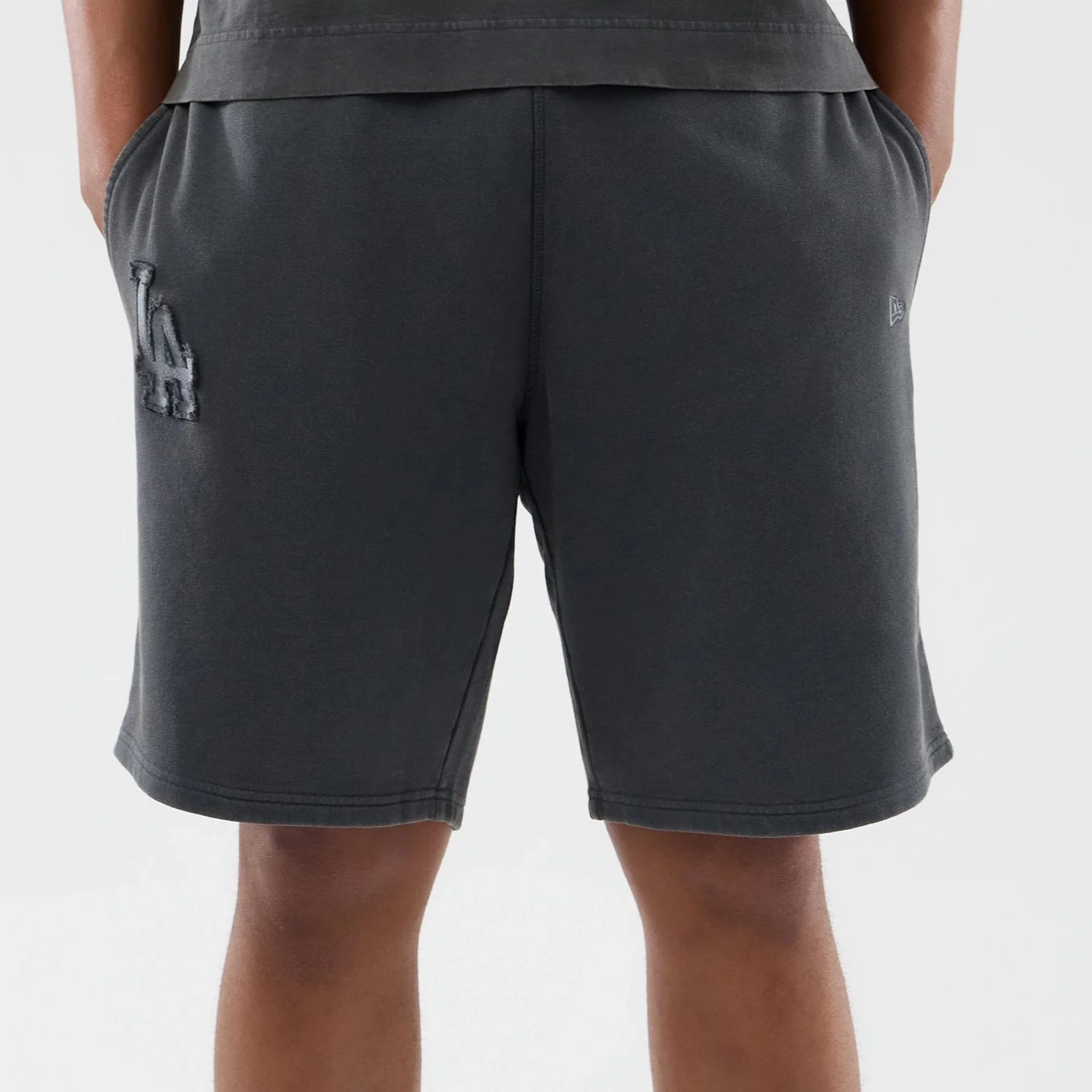 LA Dodgers MLB Washed Dark Grey Shorts - Image 5