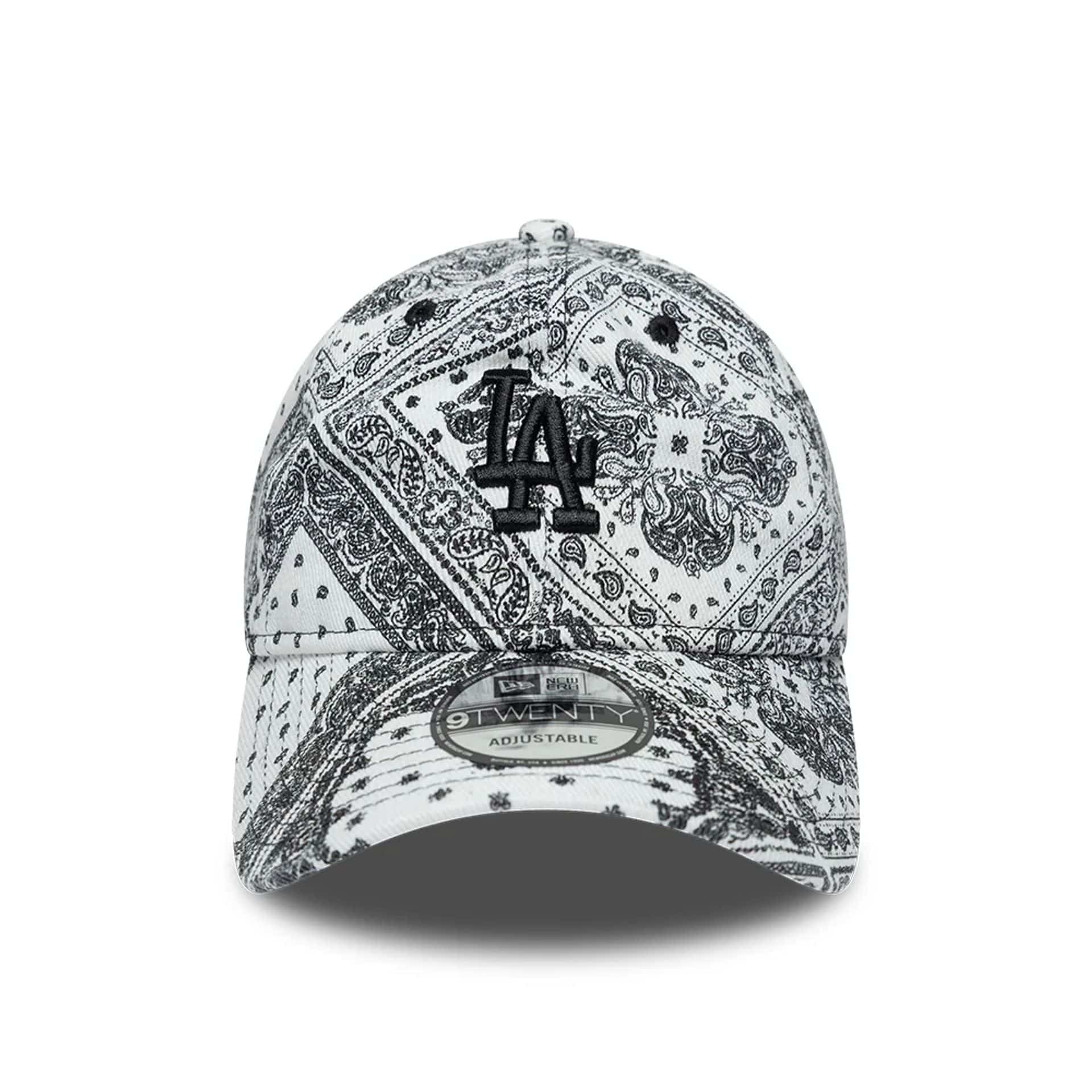 LA Dodgers MLB Washed Paisley White 9TWENTY Adjustable Cap - Image 3
