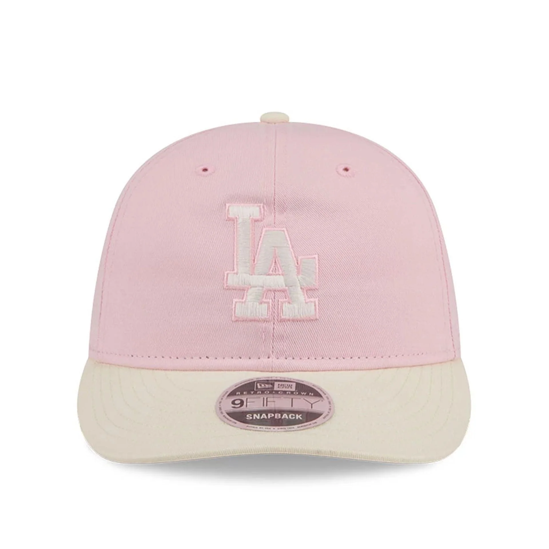 LA Dodgers MLB Washed Tie Dye Pastel Pink 9FIFTY Snapback Adjustable Cap - Image 2