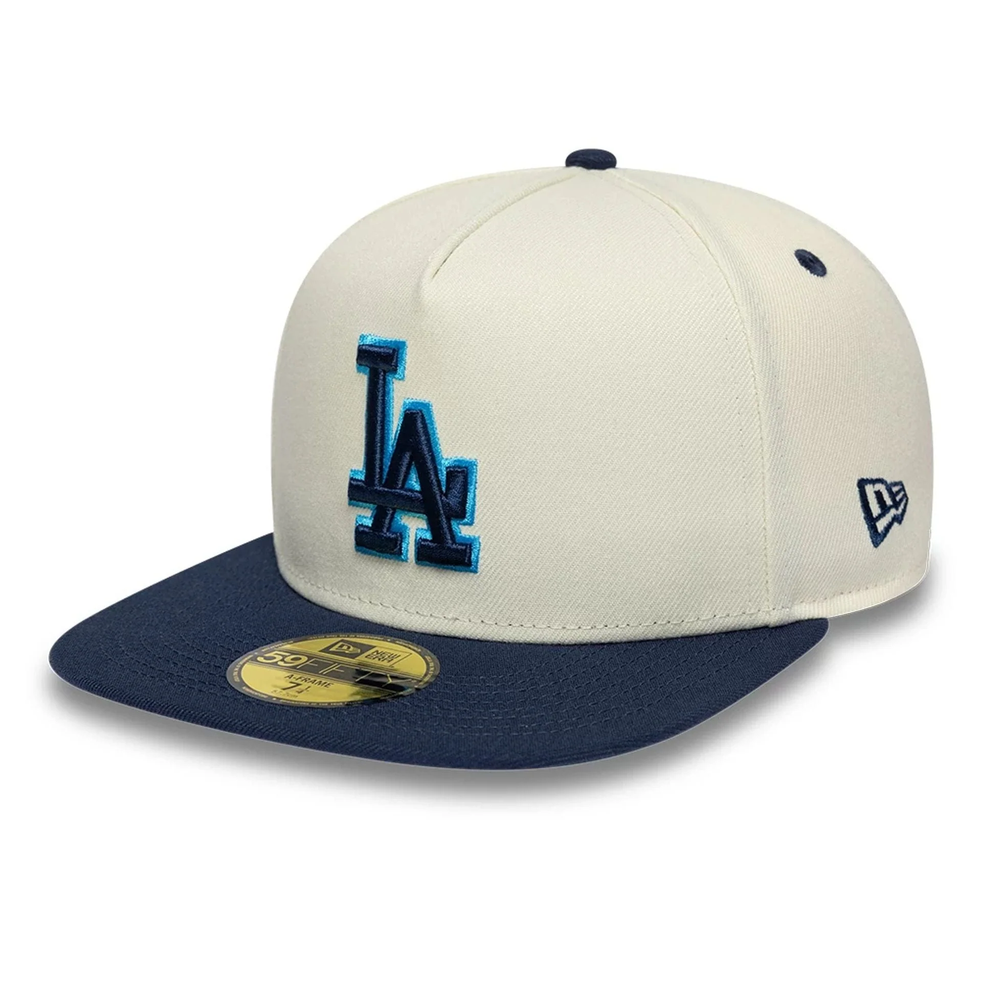 LA Dodgers MLB White 59FIFTY A-Frame Fitted Cap - Image 4