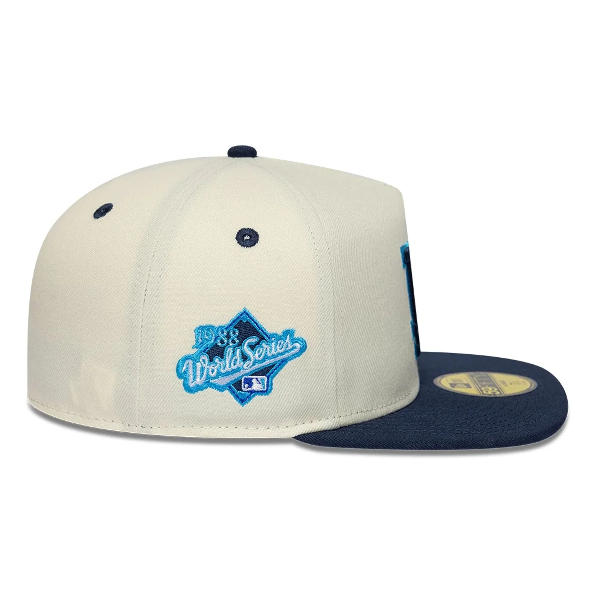 LA Dodgers MLB White 59FIFTY A-Frame Fitted Cap - Image 5