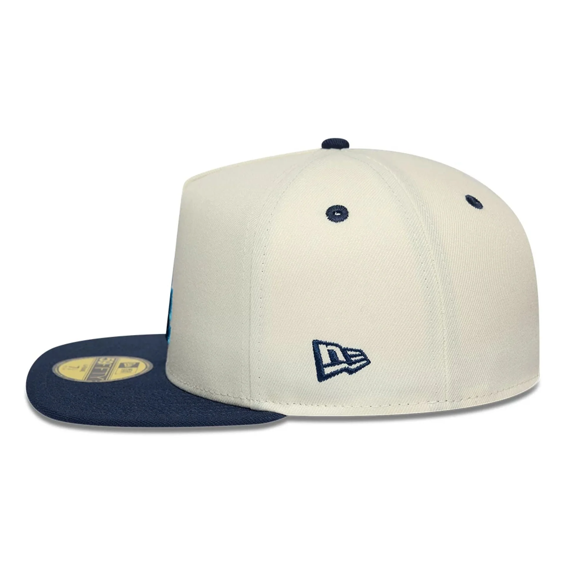 LA Dodgers MLB White 59FIFTY A-Frame Fitted Cap - Image 6