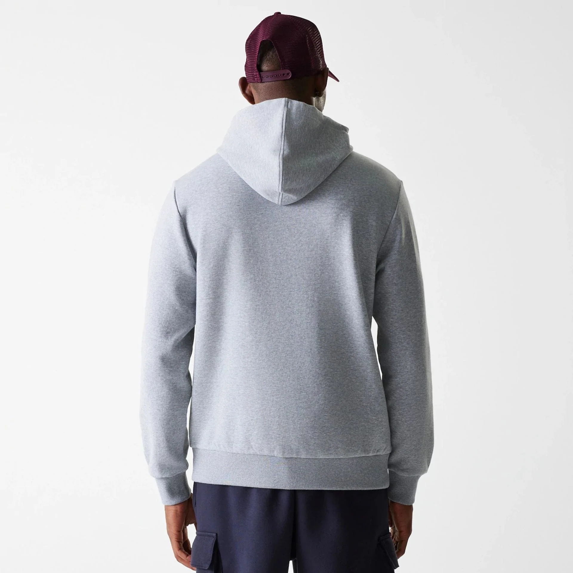 LA Dodgers MLB Wordmark Grey Pullover Hoodie - Image 2