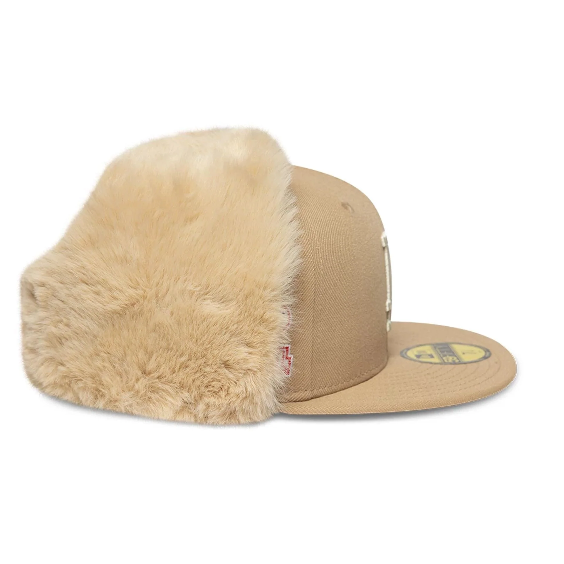 LA Dodgers MLB World Series Light Beige Dogear 59FIFTY Fitted Cap - Image 10