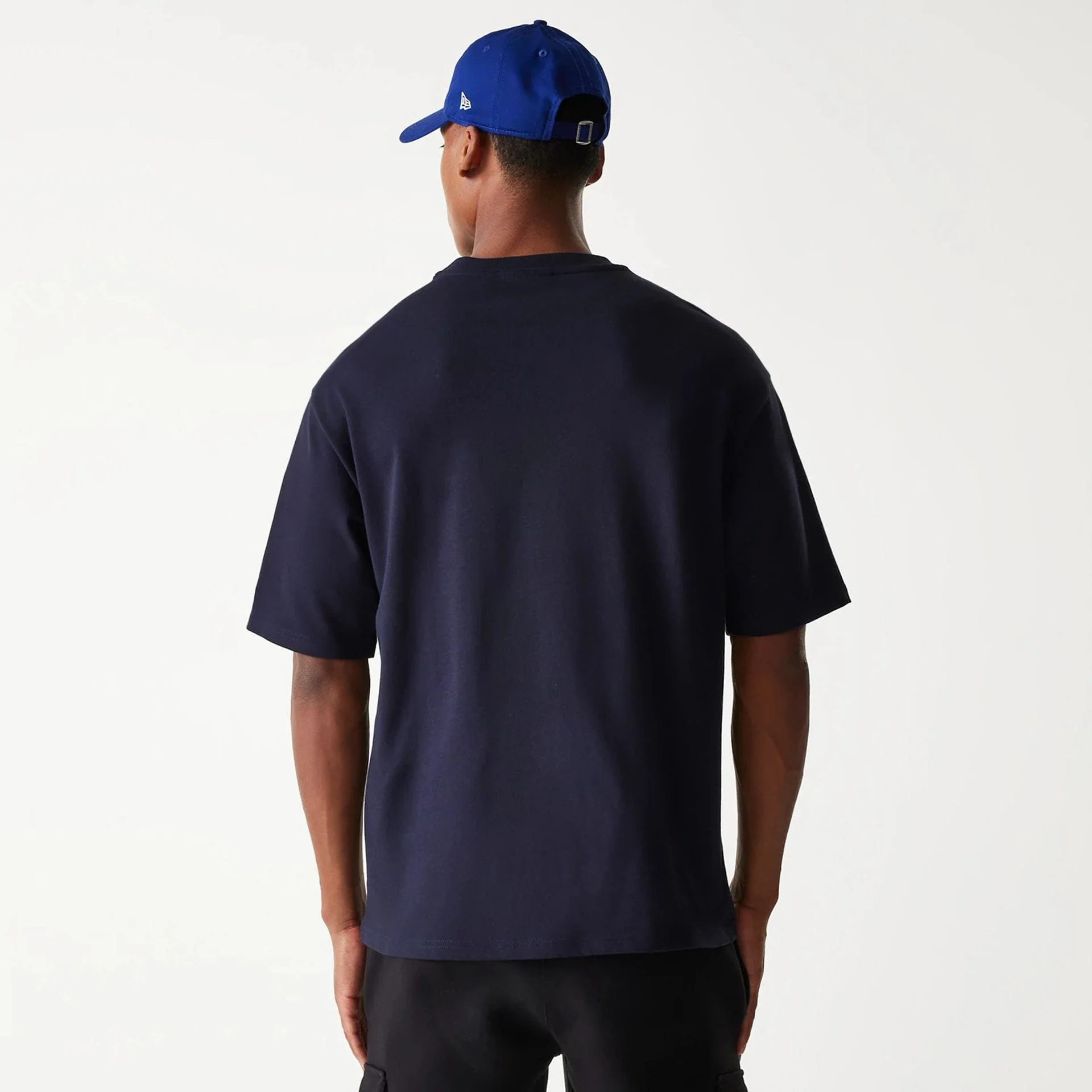 LA Dodgers MLB World Series Navy Oversized T-Shirt - Image 2