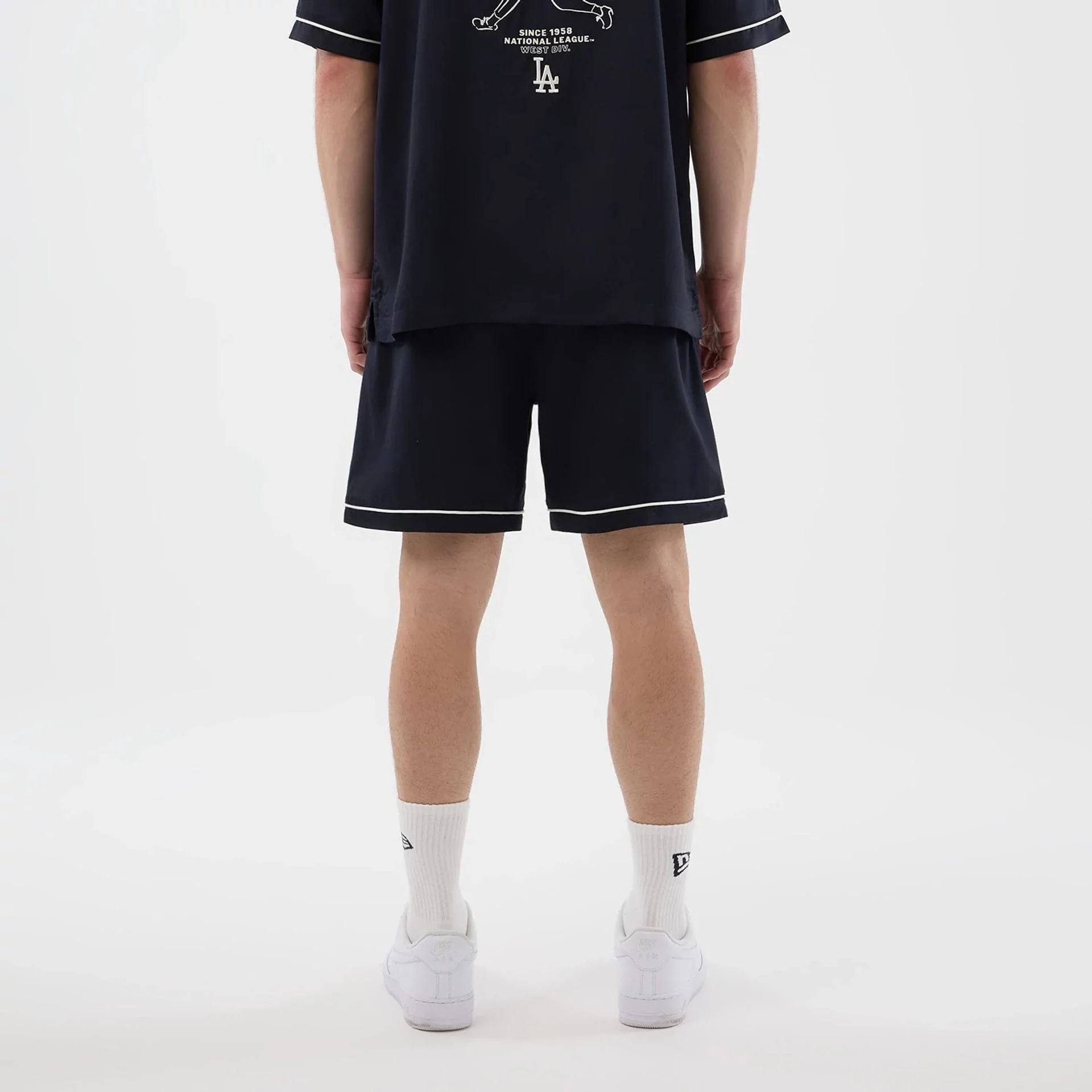 LA Dodgers MLB Woven Navy Shorts - Image 2