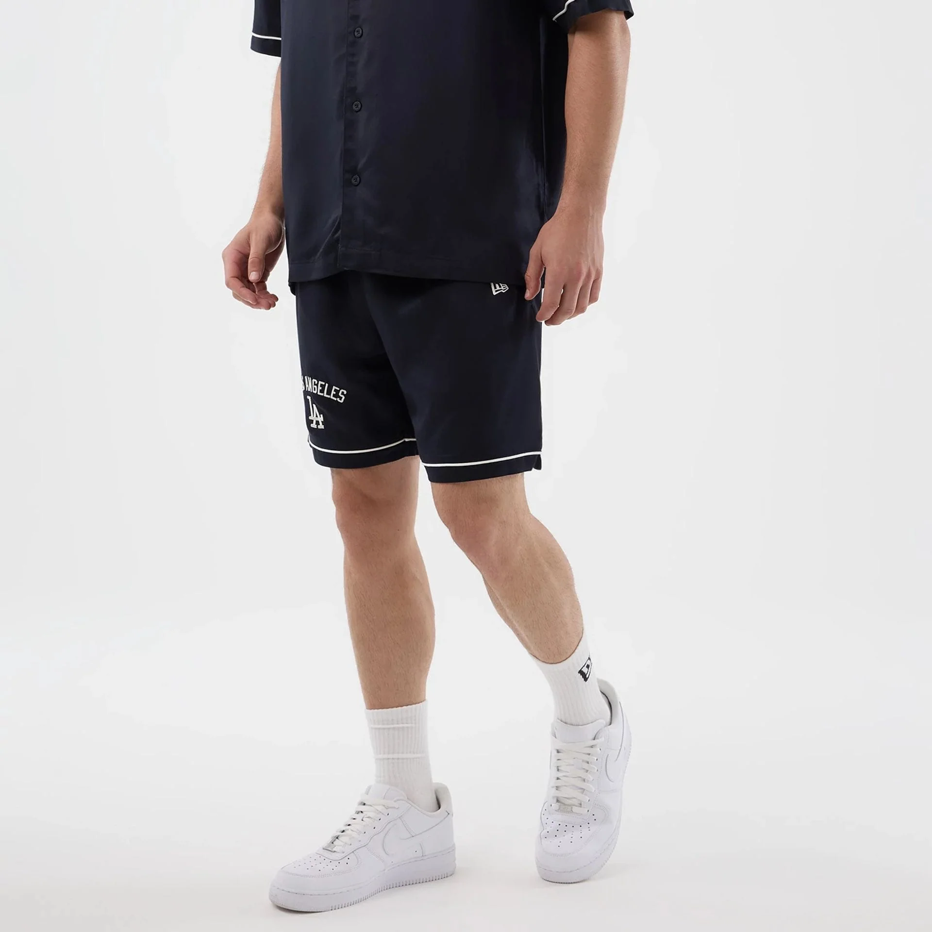 LA Dodgers MLB Woven Navy Shorts - Image 3