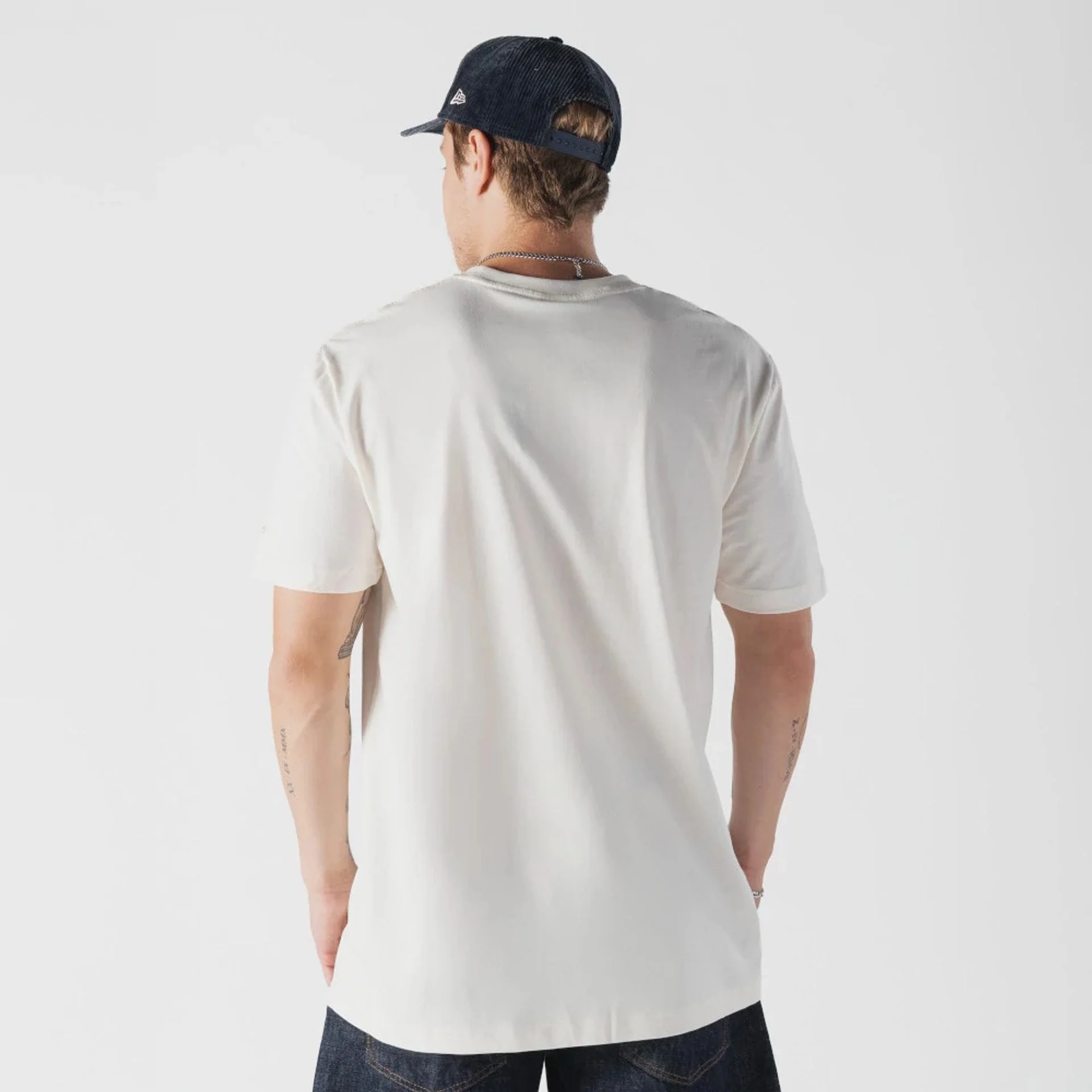 LA Dodgers MLB X Looney Tunes Cream T-Shirt - Image 2
